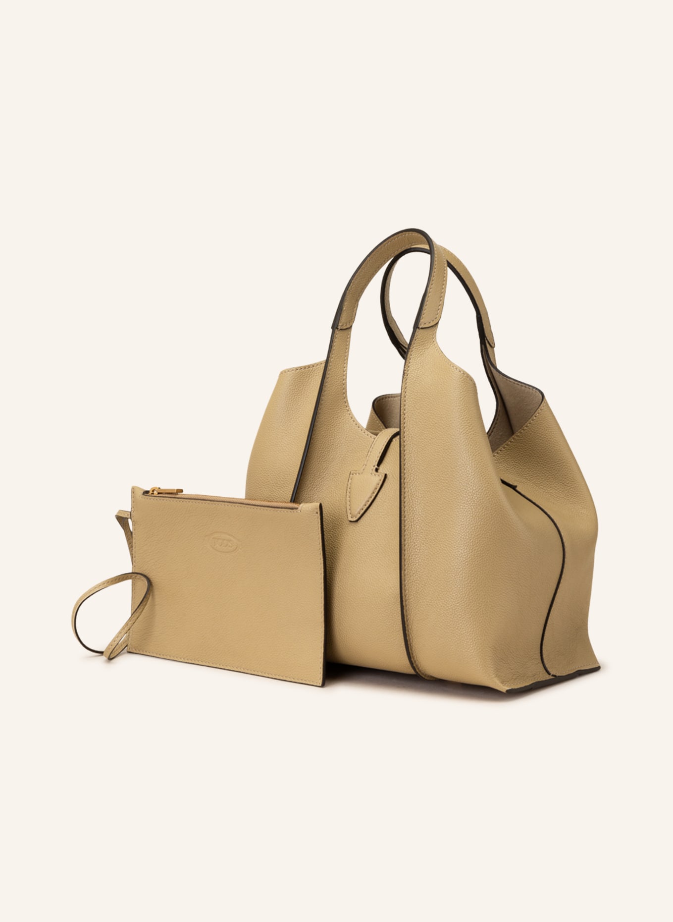 TOD'S Handbag TIMELESS MINI with pouch, Color: BEIGE (Image 2)