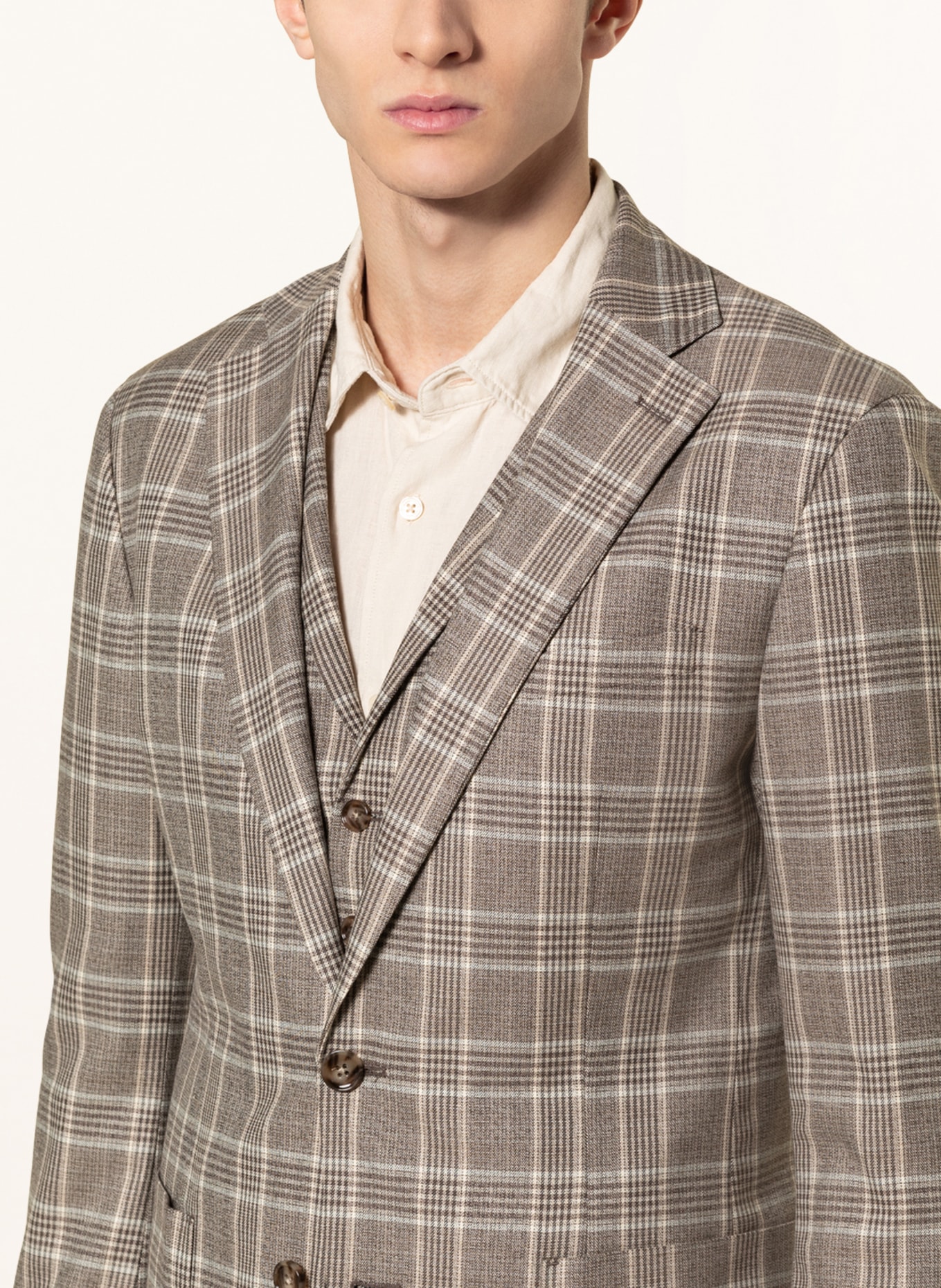 PAUL Suit jacket Slim Fit, Color: LIGHT BROWN/ BROWN (Image 5)