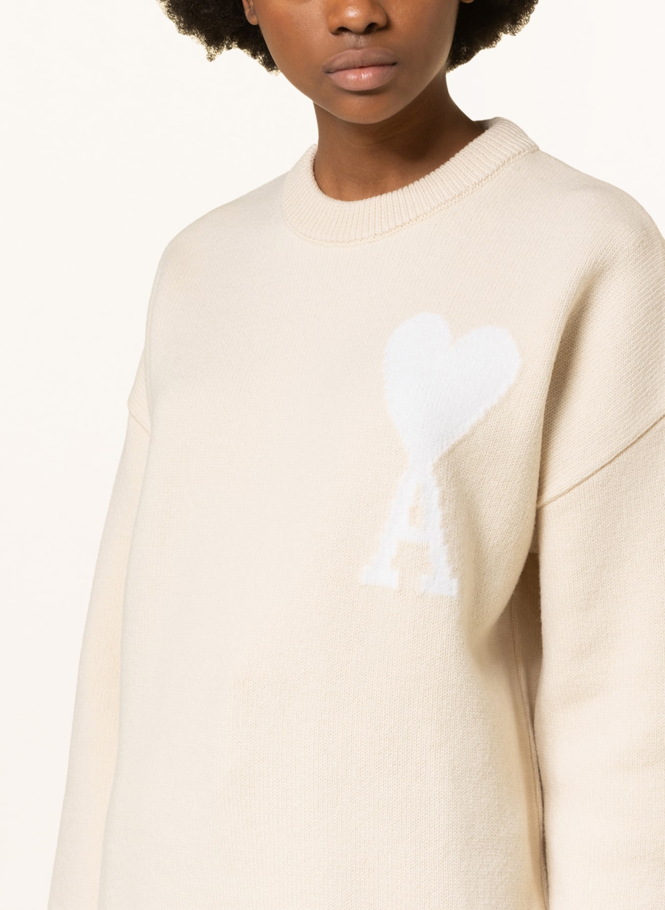 AMI PARIS Sweater , Color: CREAM (Image 4)