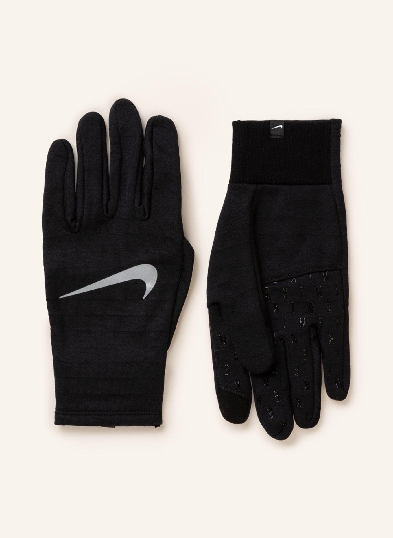 Nike Rękawiczki sportowe umożliwiające obsługę ekranów dotykowych, Kolor: CZARNY (Obrazek 1)