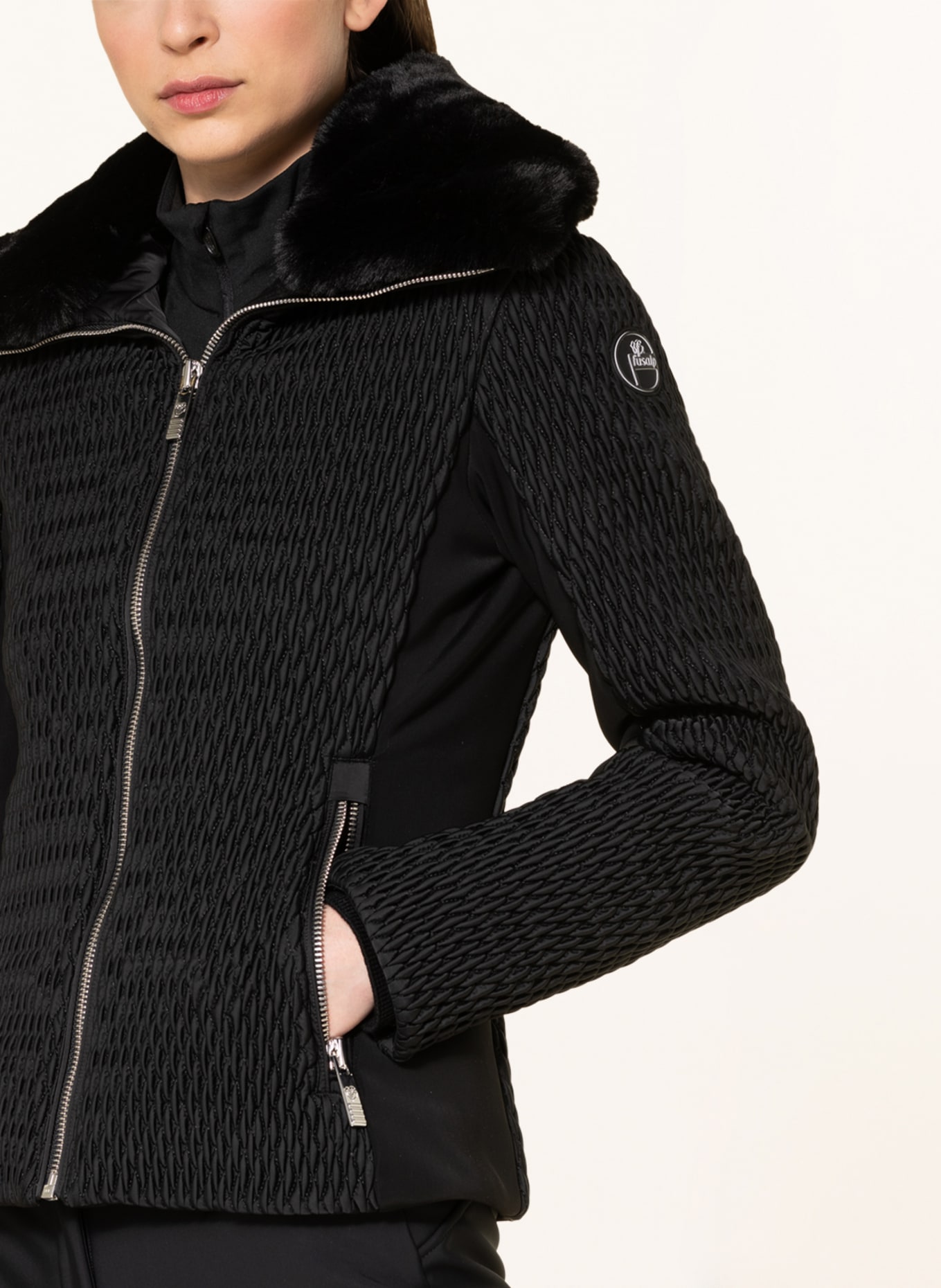 fusalp Ski jacket MONTANA THINDOW with faux fur, Color: BLACK (Image 4)