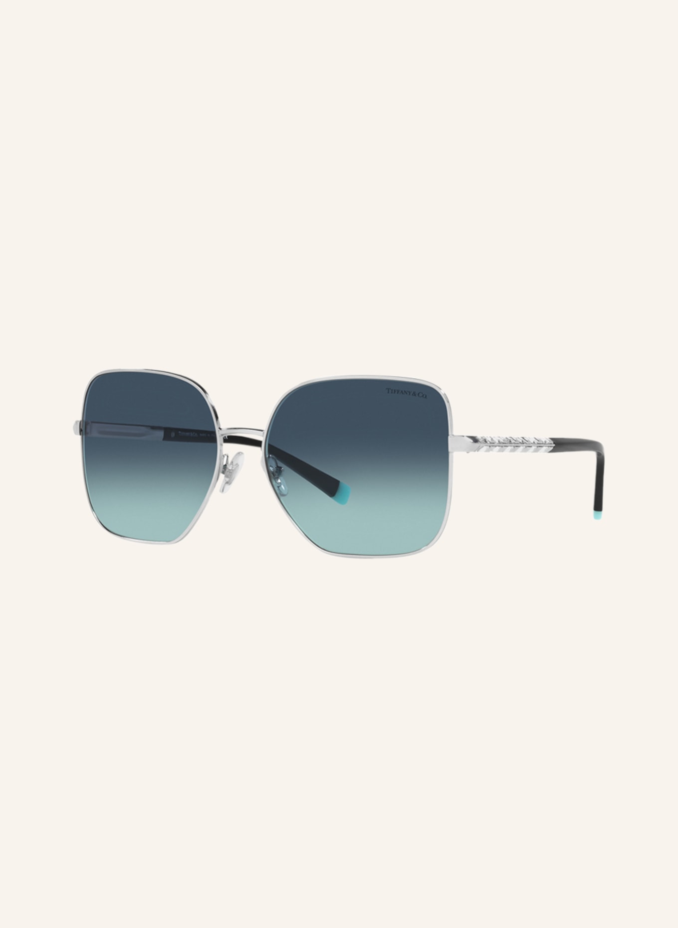 TIFFANY & Co. Sunglasses TF3078B, Color: 61059S - SILVER/BLUE GRADIENT (Image 1)