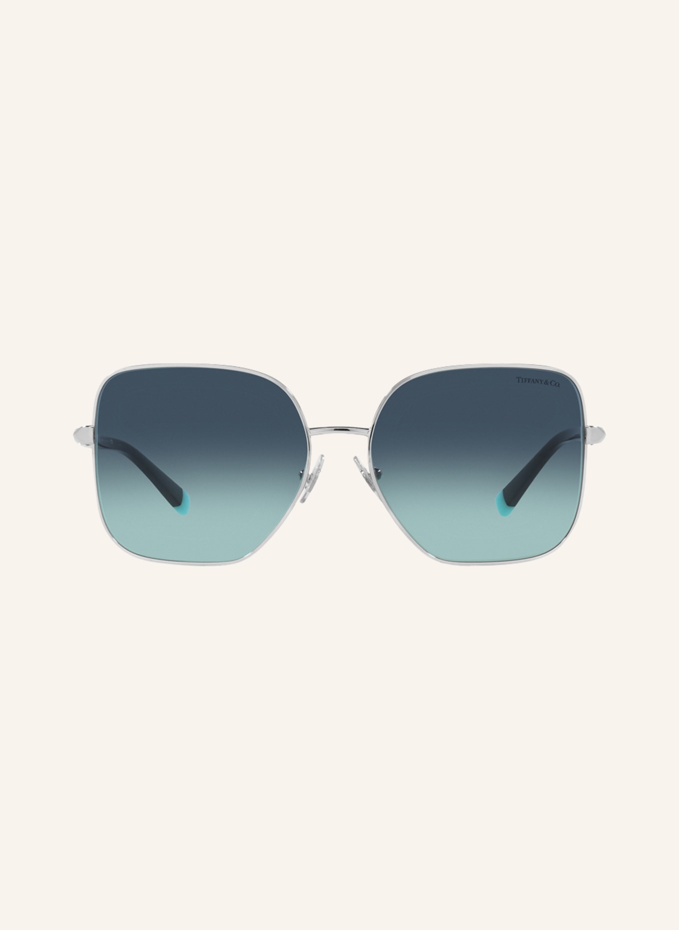 TIFFANY & Co. Sunglasses TF3078B, Color: 61059S - SILVER/BLUE GRADIENT (Image 2)