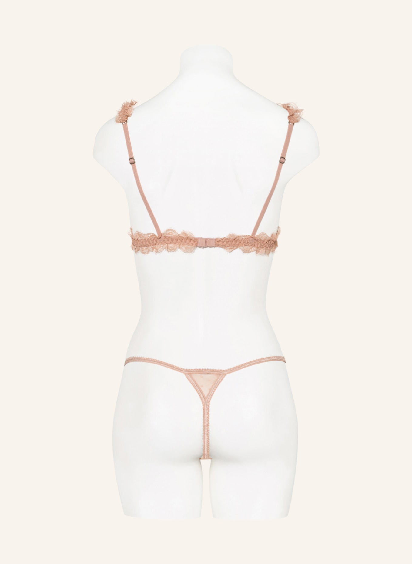 LOVE Stories Triangle bra LOVE LACE, Color: BEIGE (Image 3)