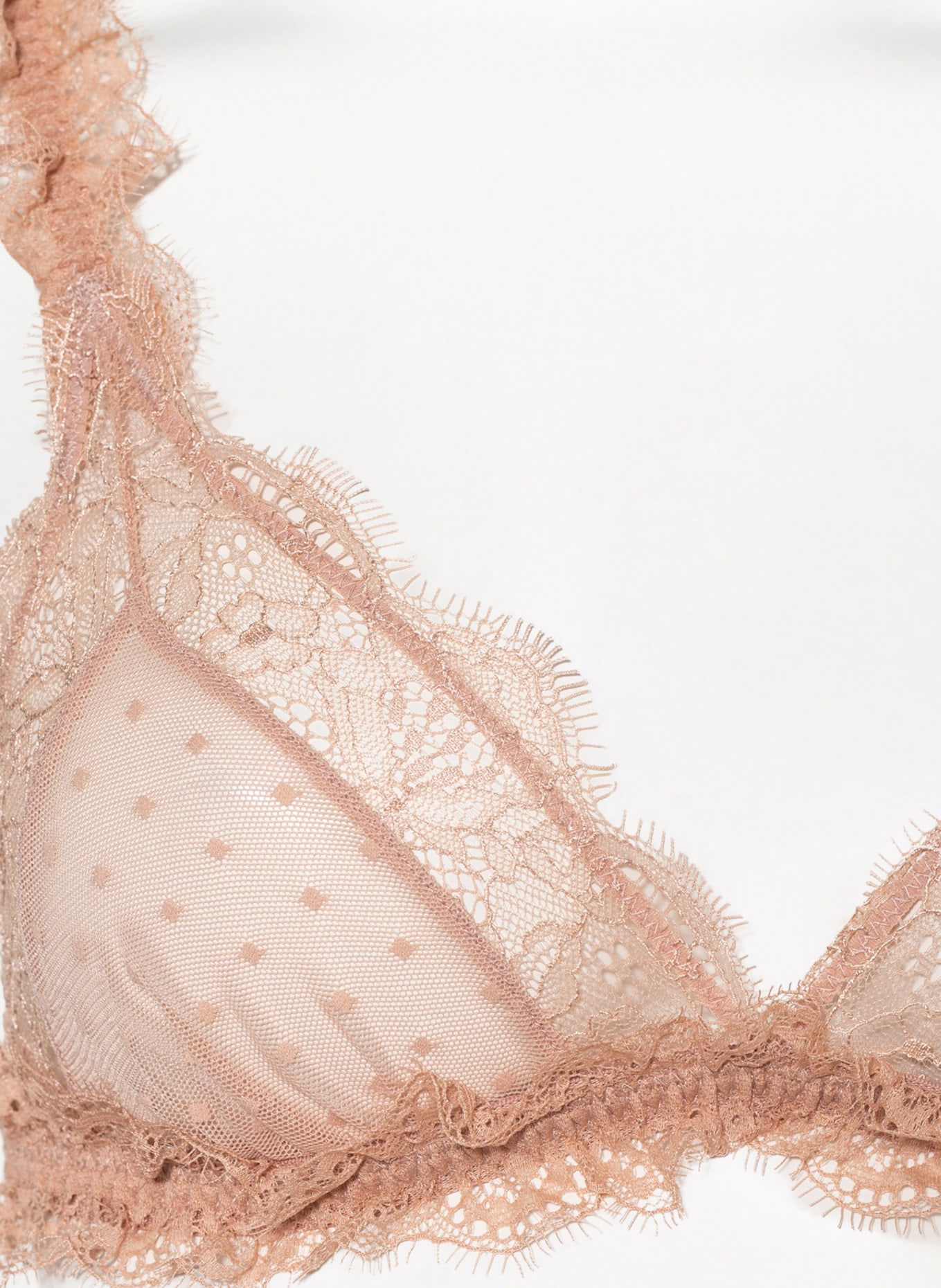 LOVE Stories Triangle bra LOVE LACE, Color: BEIGE (Image 4)