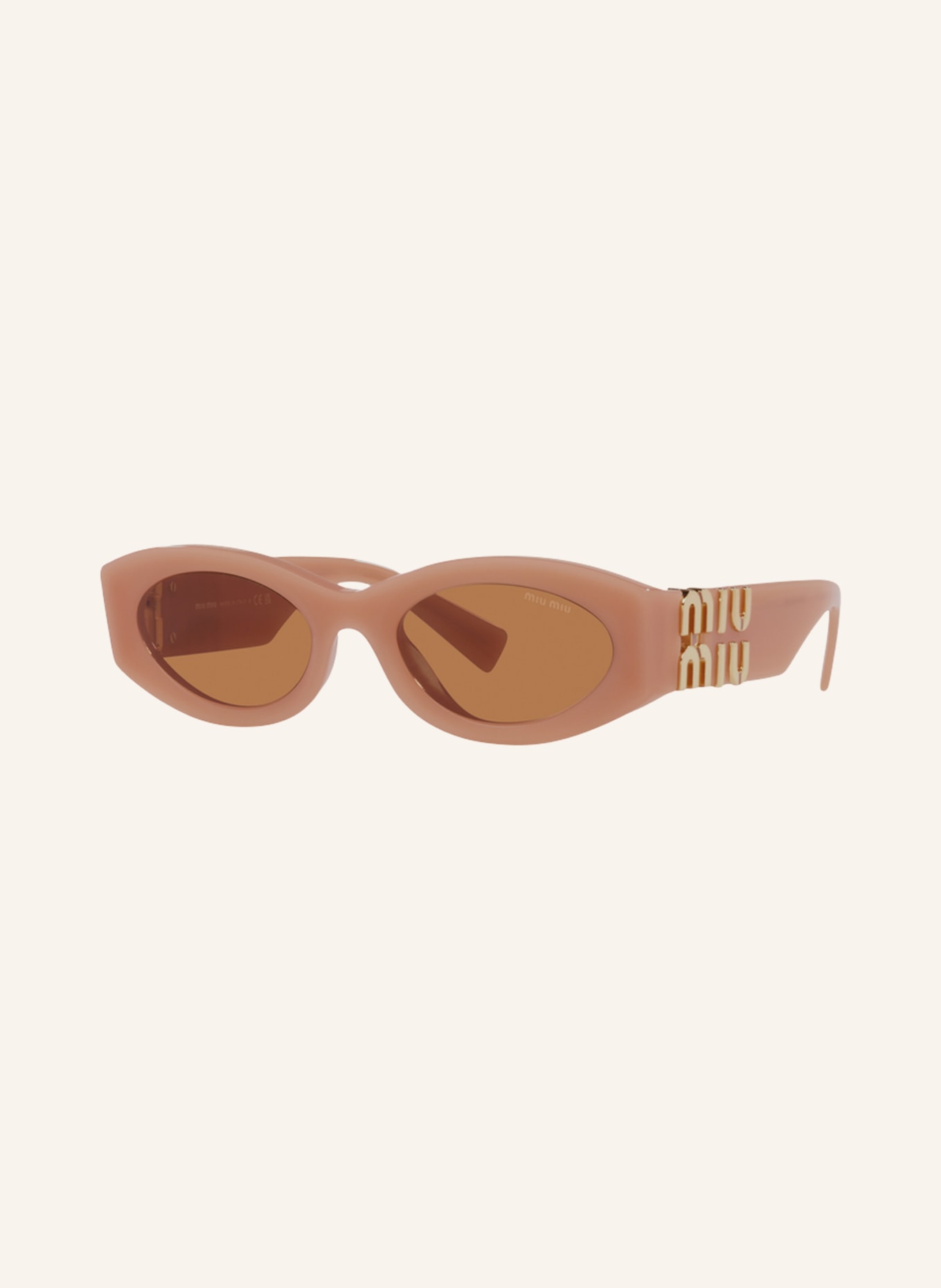MIU MIU Sunglasses MU 11WS, Color: 14H2Z1 - LIGHT BROWN/ BROWN (Image 1)