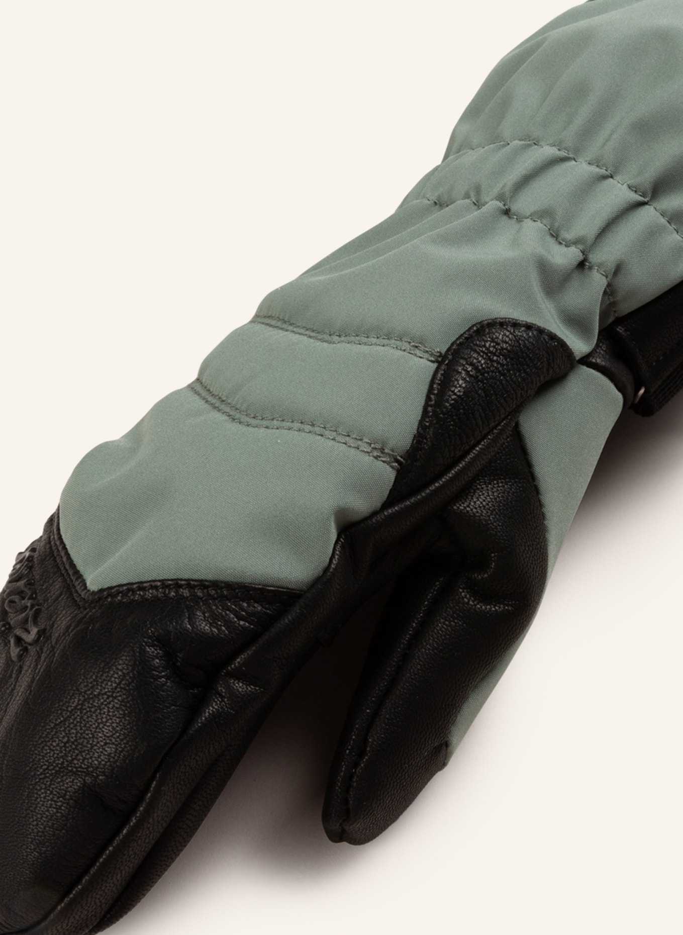 ziener Ski gloves KILATI with leather, Color: OLIVE/ BLACK (Image 2)