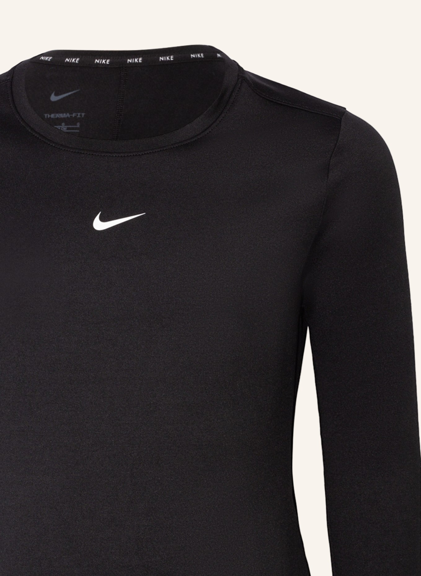 Nike Tričko s dlouhým rukávem THERMA-FIT ONE, Barva: ČERNÁ (Obrázek 3)