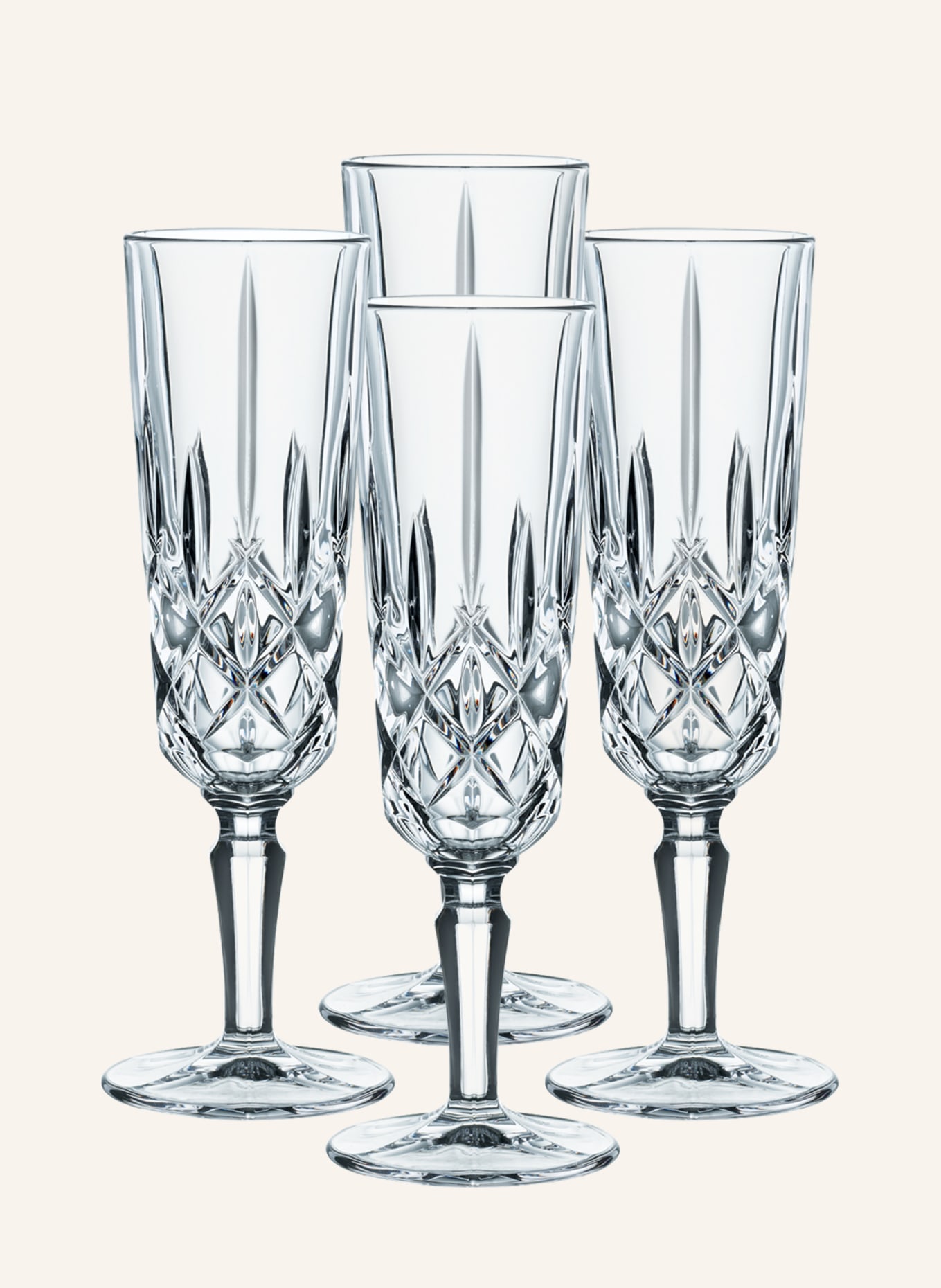 Nachtmann 4er-Set Champagnergläser NOBLESSE, Farbe: WEISS (Bild 1)