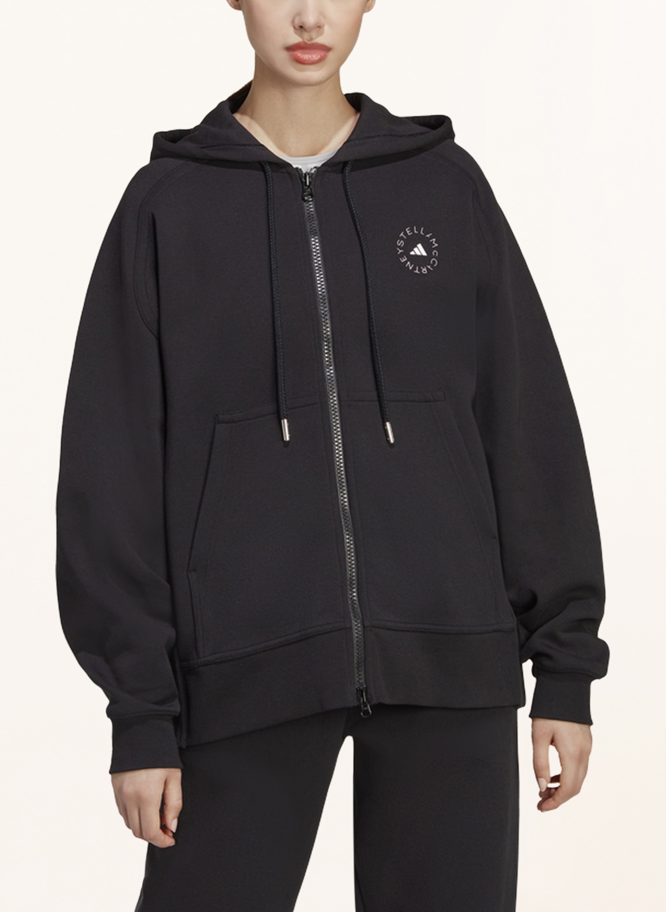 adidas by Stella McCartney Sweat jacket, Color: BLACK (Image 2)