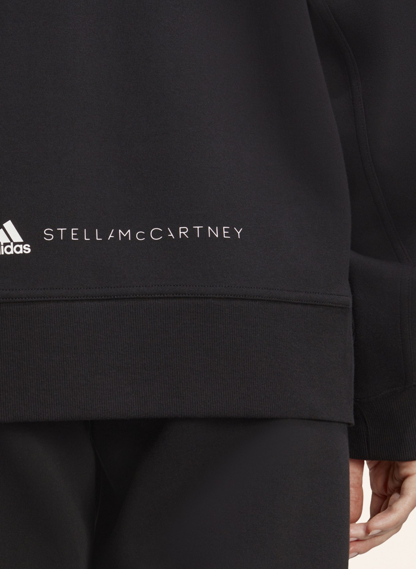 adidas by Stella McCartney Sweatjacke, Farbe: SCHWARZ (Bild 4)