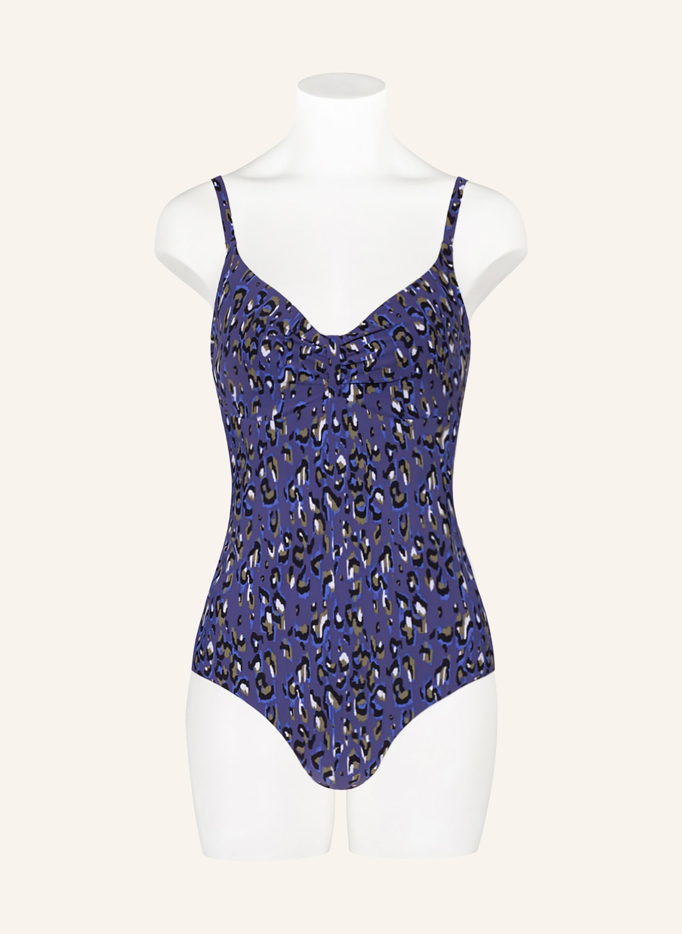 CHANTELLE Underwire swimsuit EOS , Color: DARK BLUE/ OLIVE/ LIGHT BLUE (Image 2)