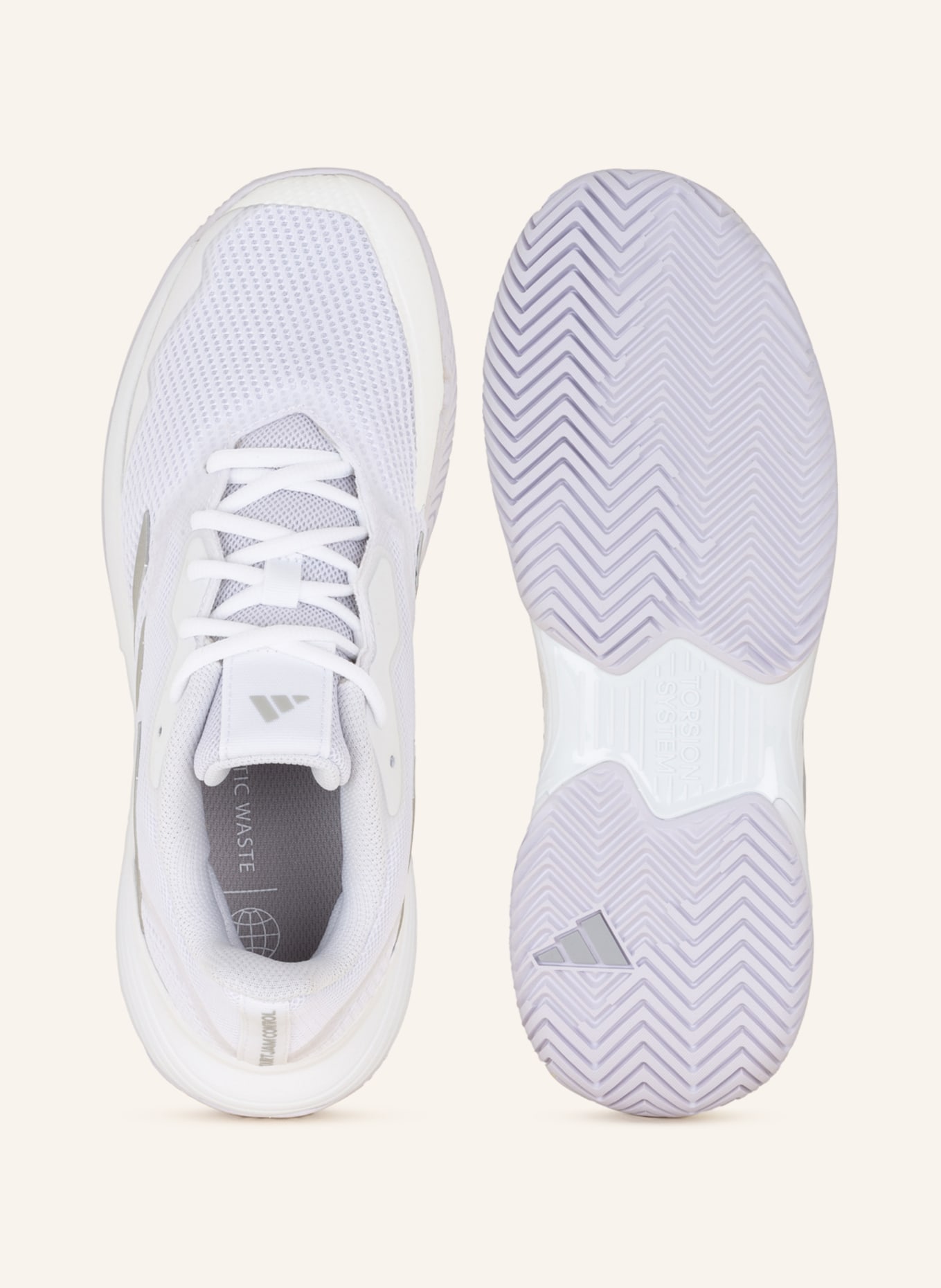 adidas Tennis shoes COURTJAM CONTROL, Color: WHITE/ PLATINUM (Image 5)