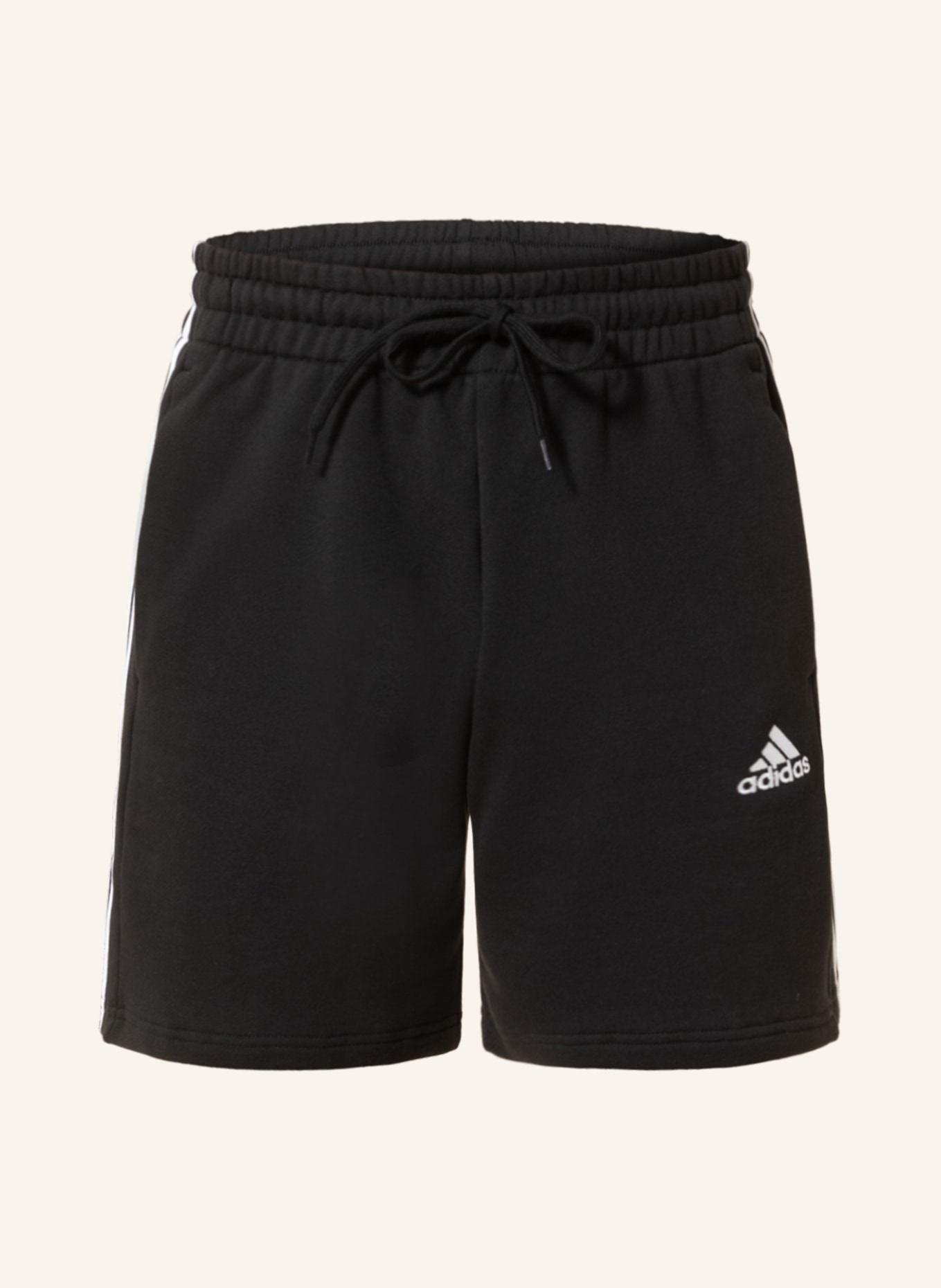 adidas Sweat shorts ESSENTIALS, Color: BLACK/ WHITE (Image 1)