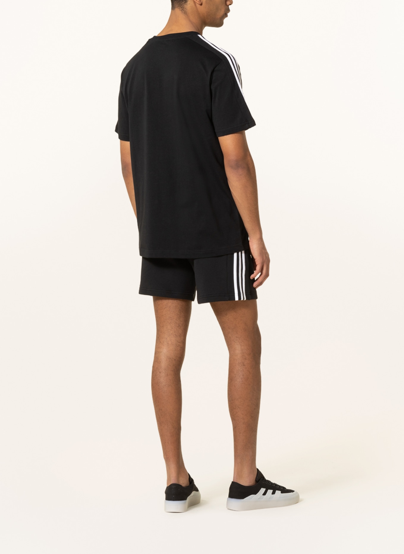 adidas Sweat shorts ESSENTIALS, Color: BLACK/ WHITE (Image 3)