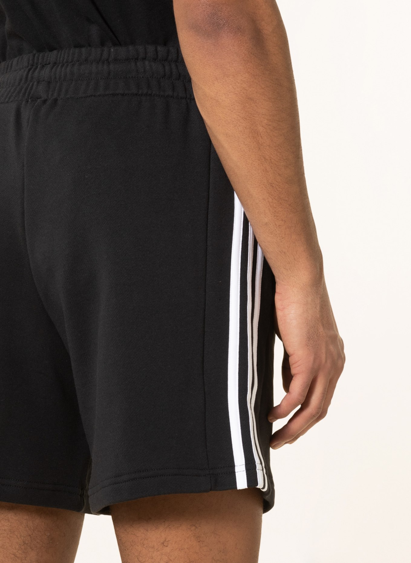 adidas Sweat shorts ESSENTIALS, Color: BLACK/ WHITE (Image 6)