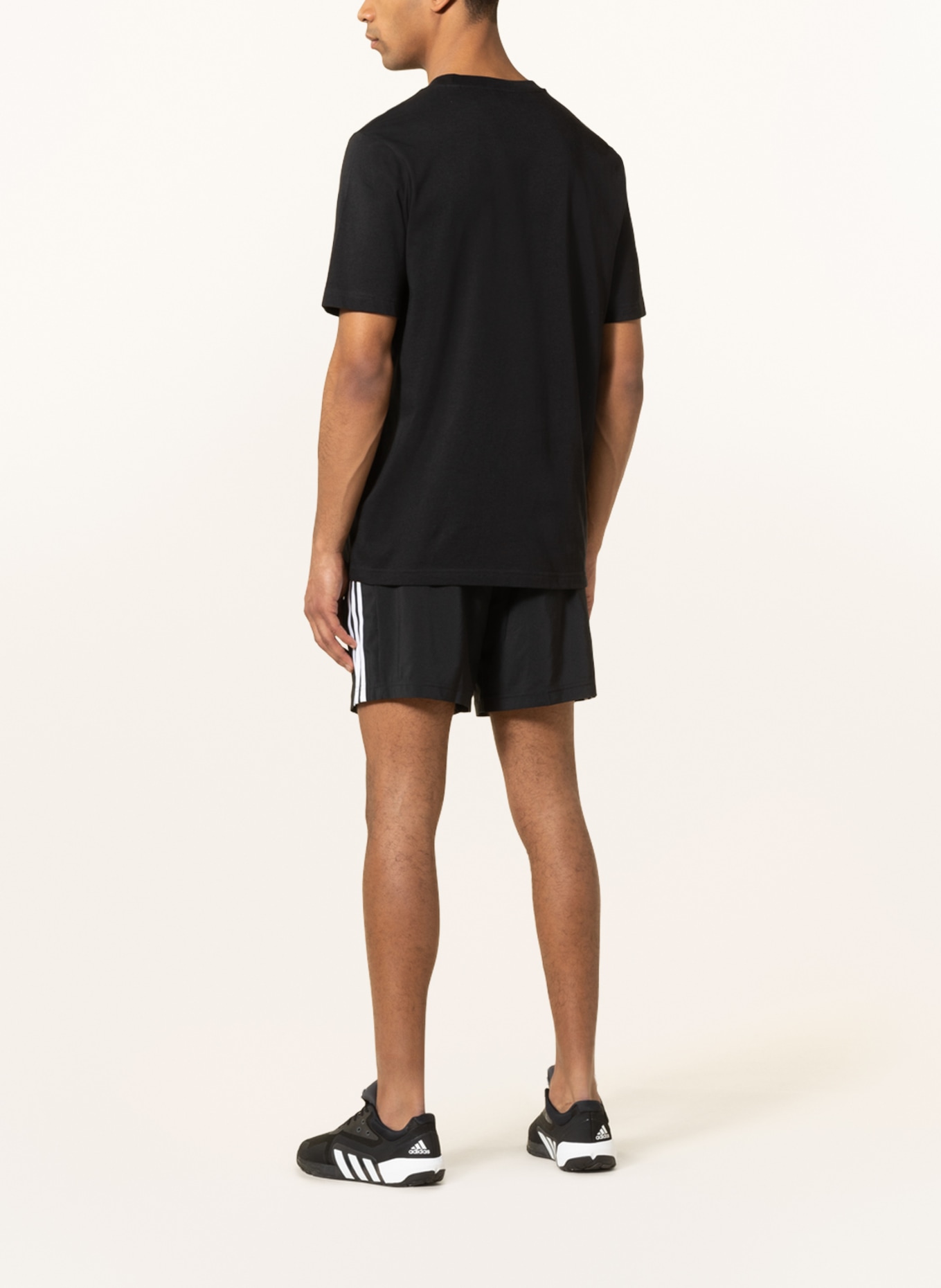 adidas Training shorts AEROREADY ESSENTIALS, Color: BLACK/ WHITE (Image 3)
