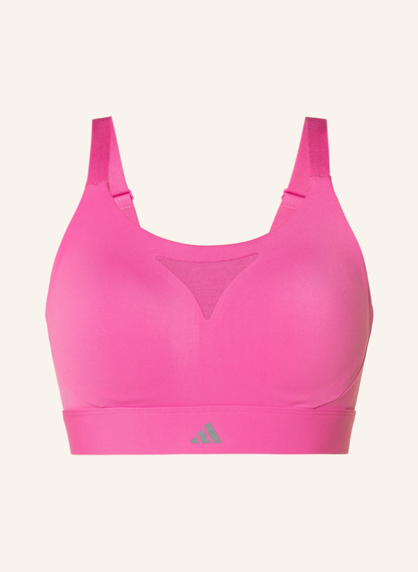adidas Sports bra TLRD IMPACT TRAINING with mesh in pink