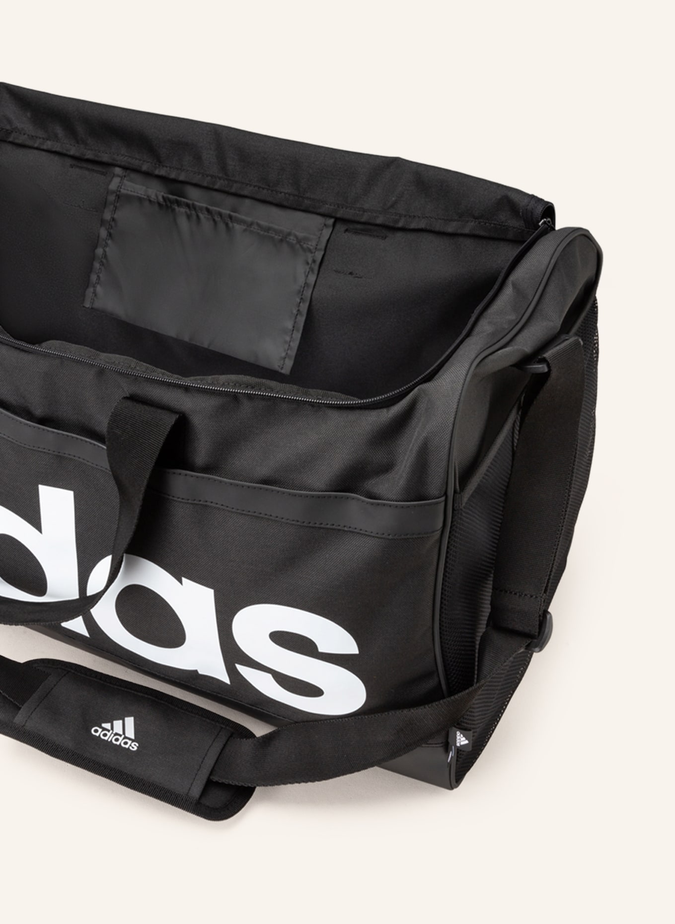 adidas Gym bag LINEAR L 63 l, Color: BLACK/ WHITE (Image 3)