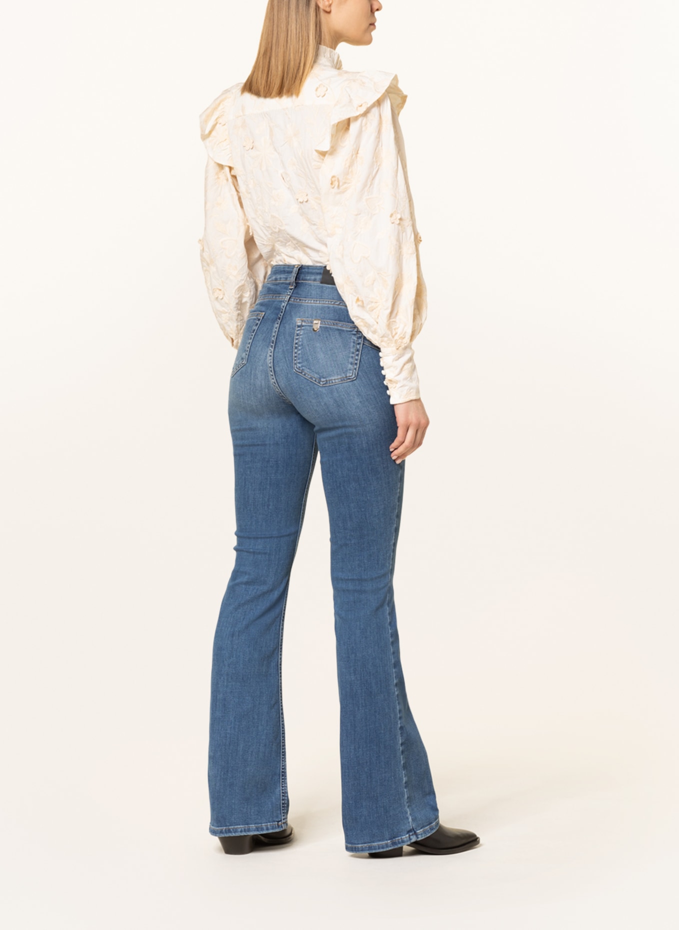 LIU JO Flared Jeans BEAT, Farbe: 78397 D.blue dk tencel sun (Bild 3)
