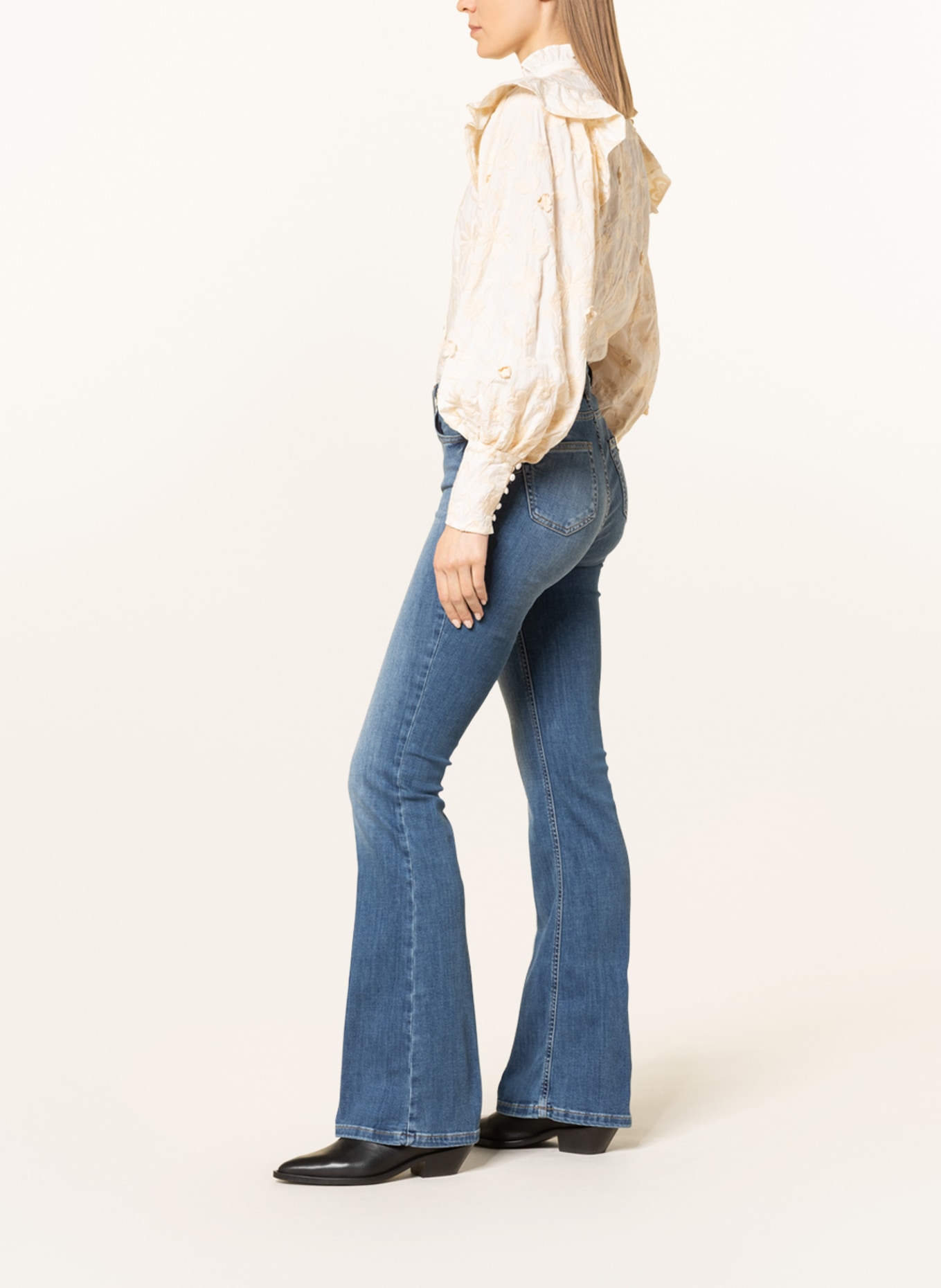 LIU JO Flared Jeans BEAT, Farbe: 78397 D.blue dk tencel sun (Bild 4)