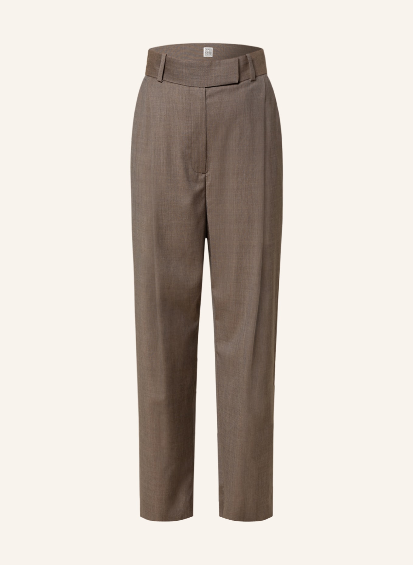 TOTEME Wide leg trousers, Color: BROWN (Image 1)