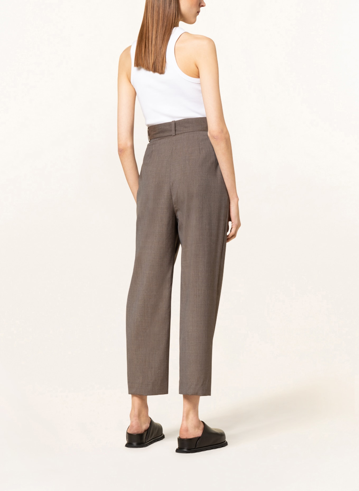 TOTEME Wide leg trousers, Color: BROWN (Image 3)