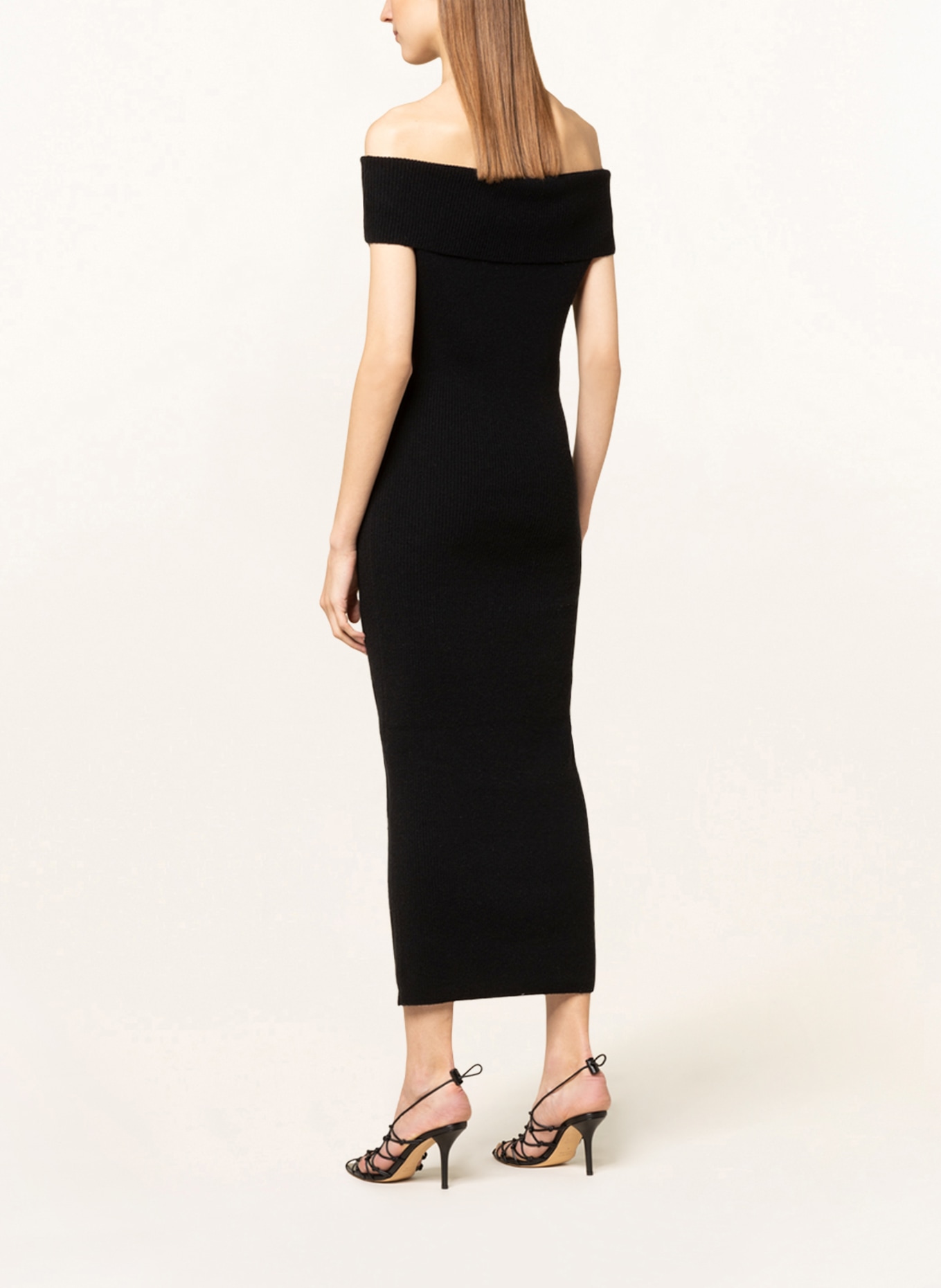 TOTEME Off-shoulder knit dress, Color: BLACK (Image 3)
