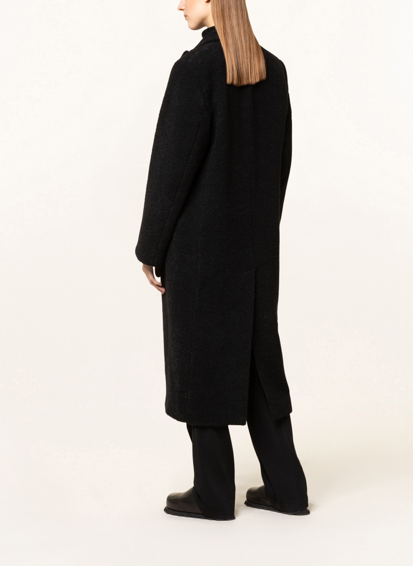 TOTEME Bouclé coat, Color: BLACK (Image 3)