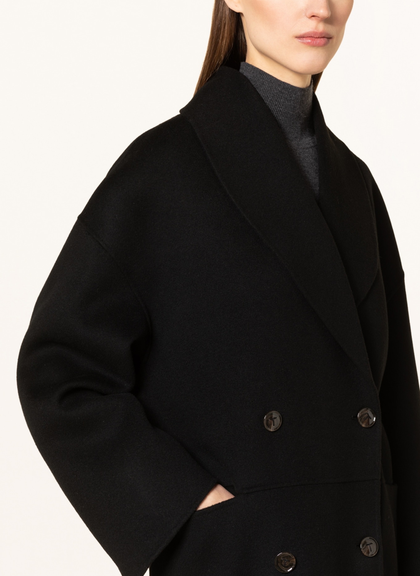 TOTEME Wool coat, Color: BLACK (Image 4)