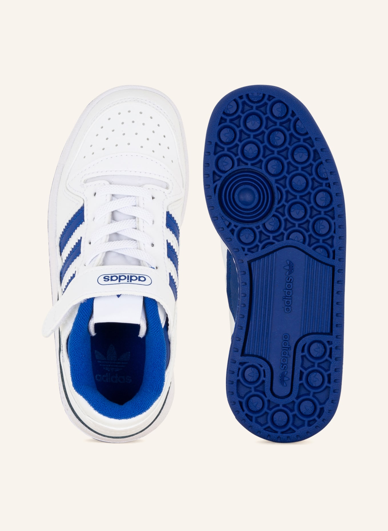 adidas Originals Sneaker FORUM LOW, Farbe: WEISS/ BLAU (Bild 5)
