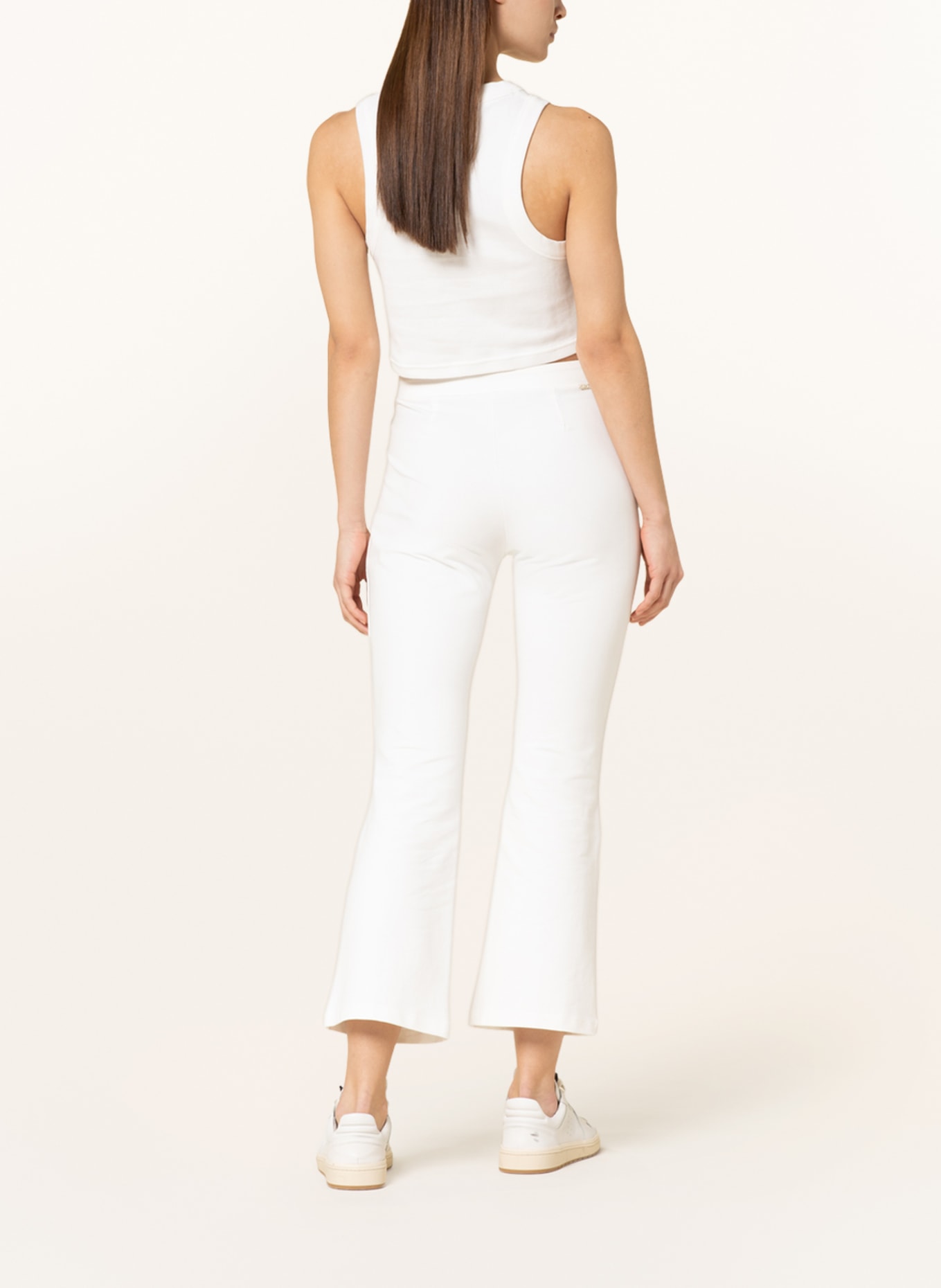 LIU JO 7/8 pants in jogger style, Color: WHITE (Image 3)