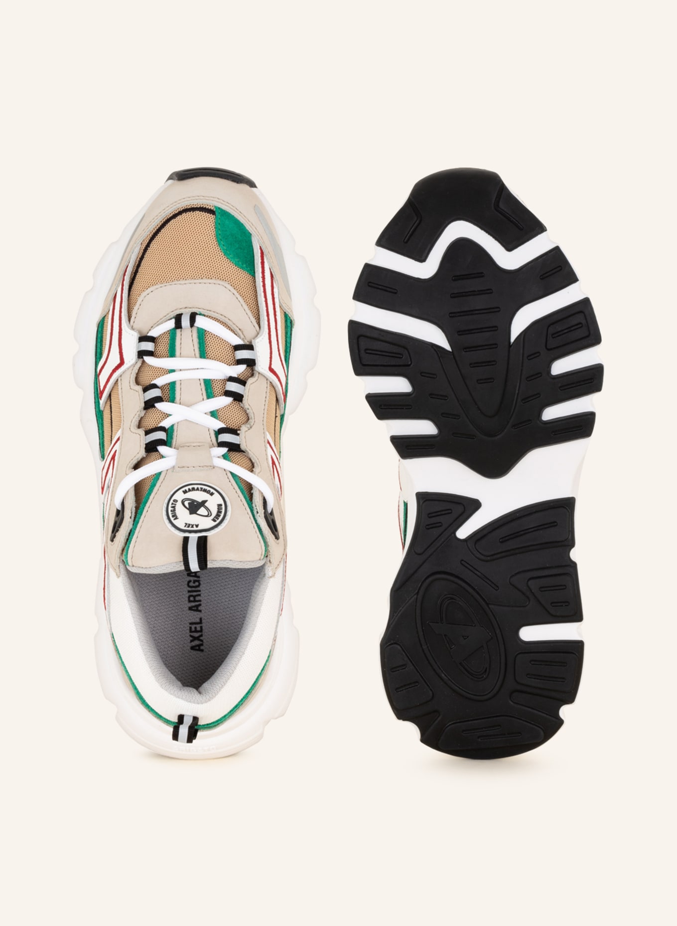 AXEL ARIGATO Sneakersy MARATHON R-TRAIL, Kolor: ZIELONY/ BEŻOWY/ BIAŁY (Obrazek 5)