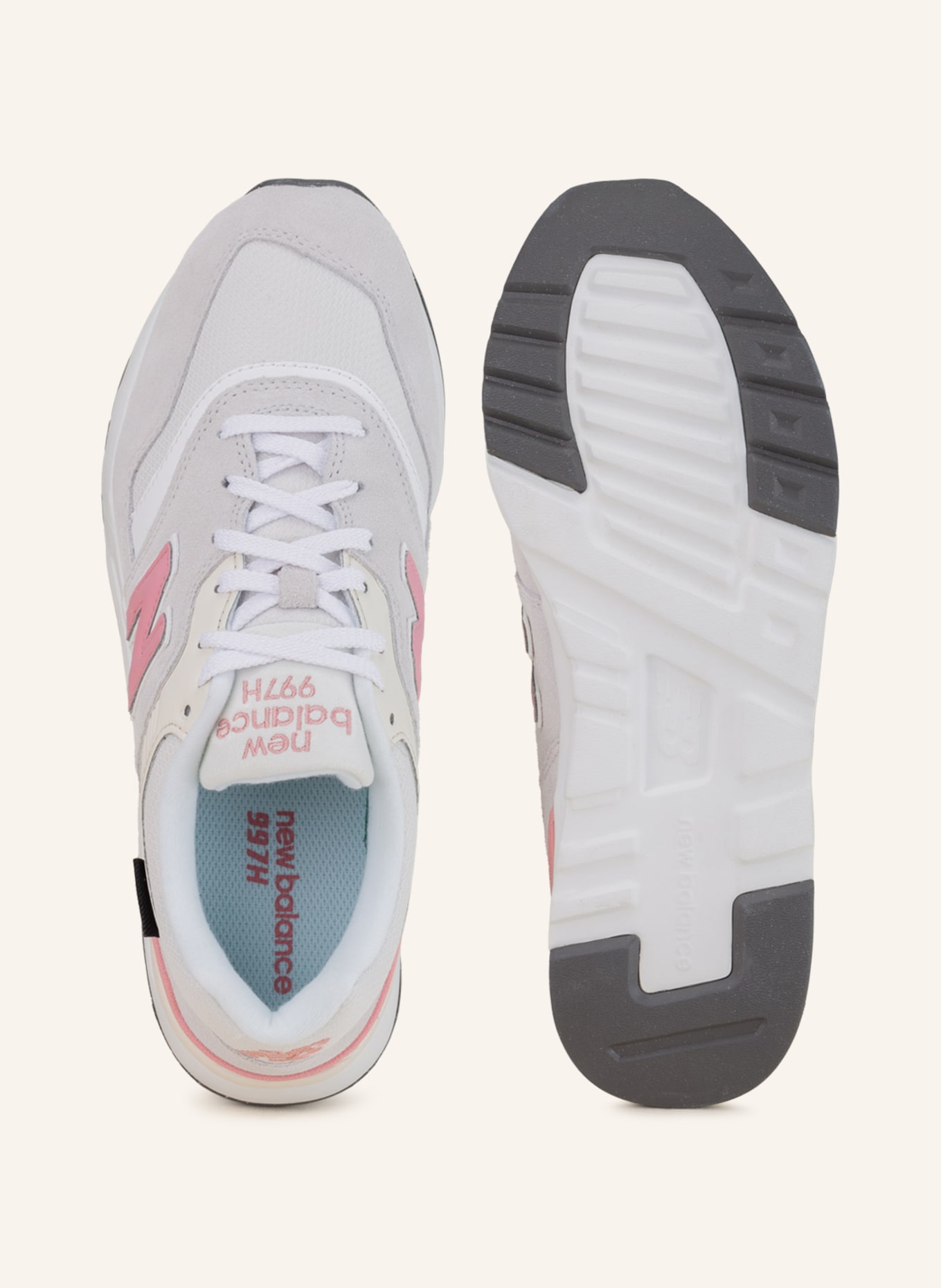 New balance 997 rosa e cinza clearance