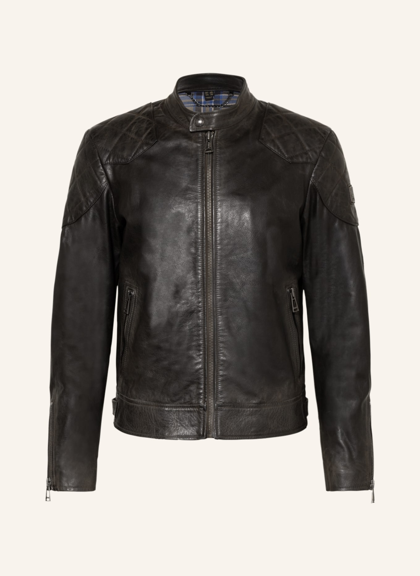 BELSTAFF Leather jacket OUTLAW, Color: BLACK (Image 1)