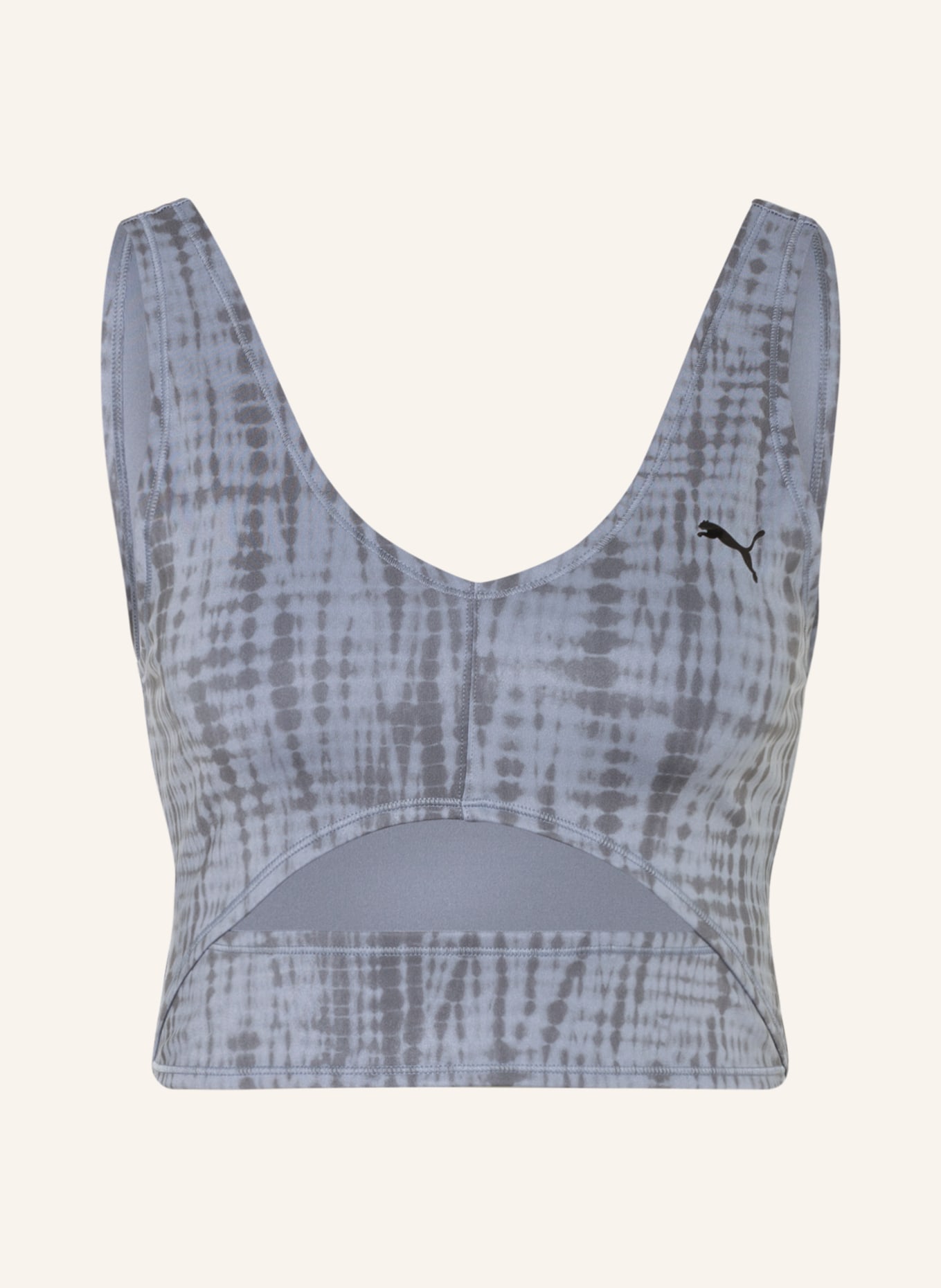 PUMA Cropped top, Color: BLUE GRAY/ GRAY (Image 1)