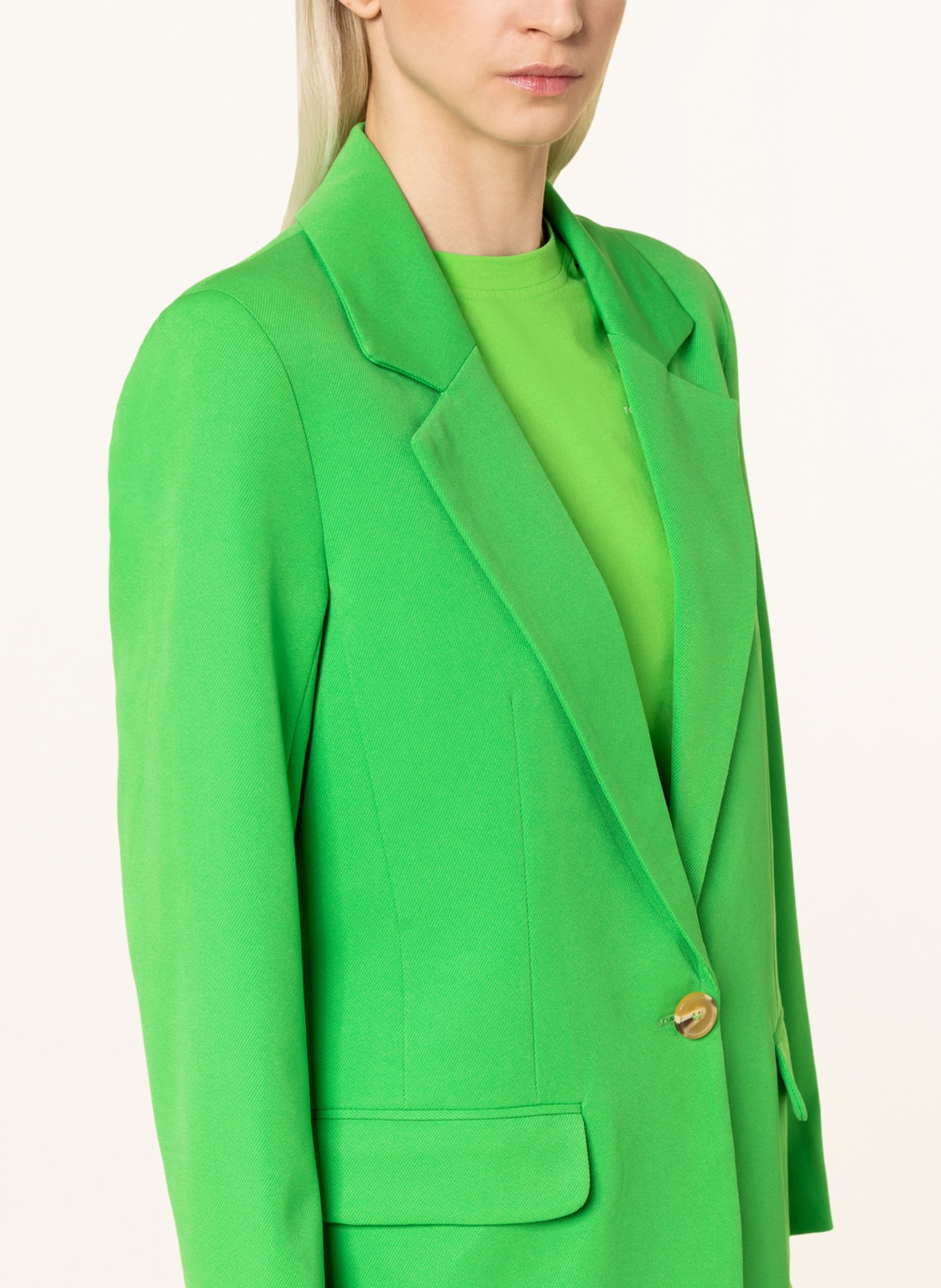 ONLY Long blazer, Color: NEON GREEN (Image 4)