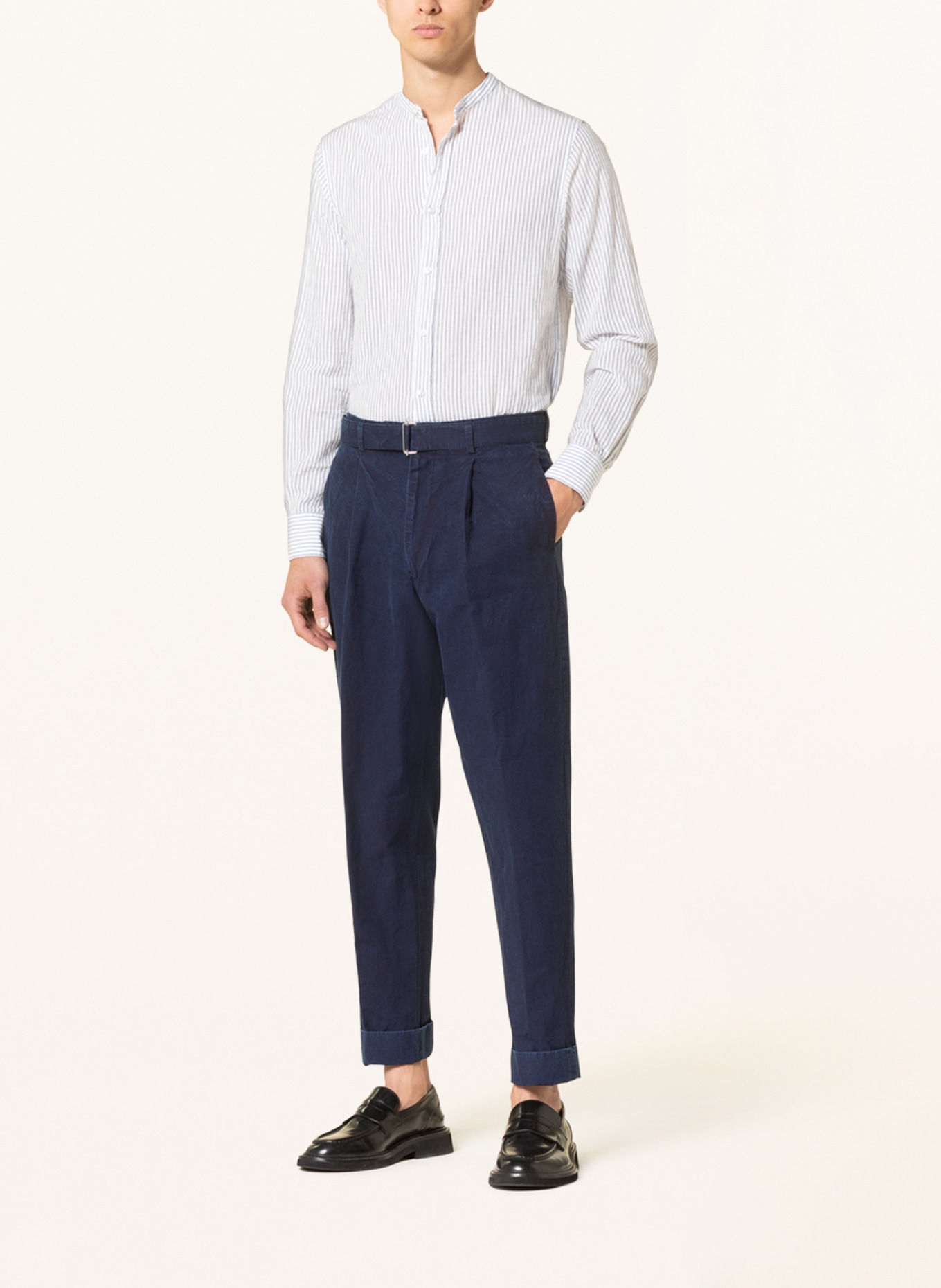 Officine Générale Trousers slim fit, Color: DARK BLUE (Image 2)