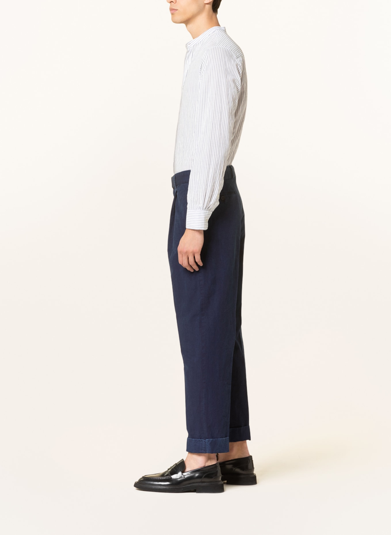 Officine Générale Trousers slim fit, Color: DARK BLUE (Image 4)