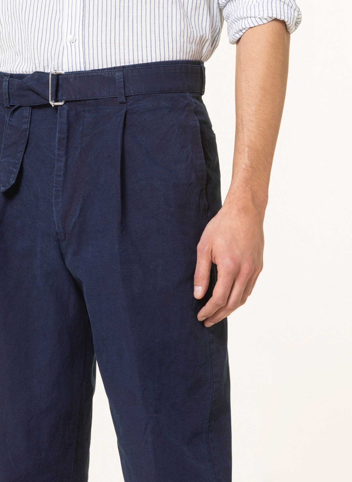 Officine Générale Trousers slim fit, Color: DARK BLUE (Image 5)