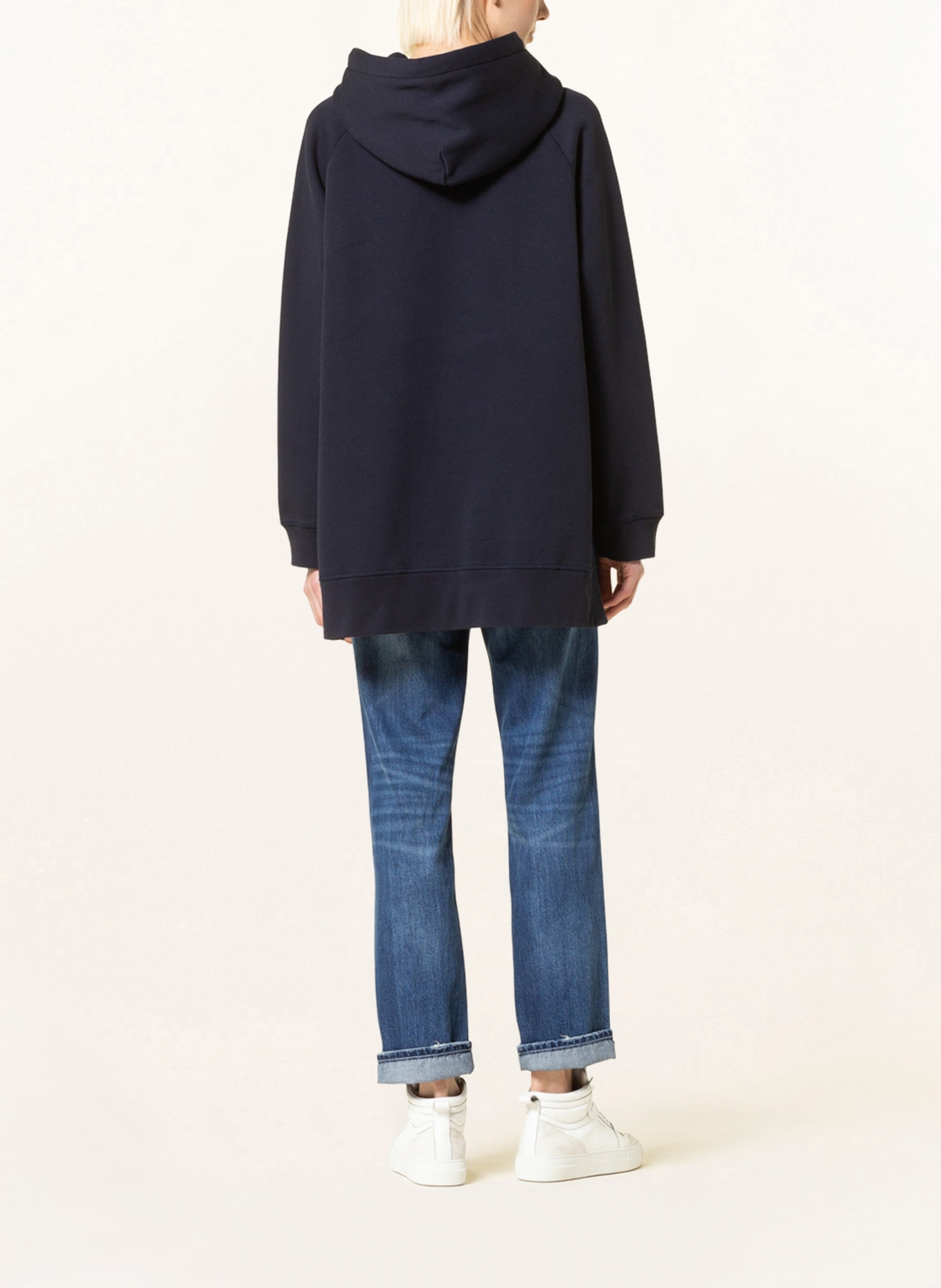 CLOSED Bluza z kapturem oversize, Kolor: GRANATOWY (Obrazek 3)