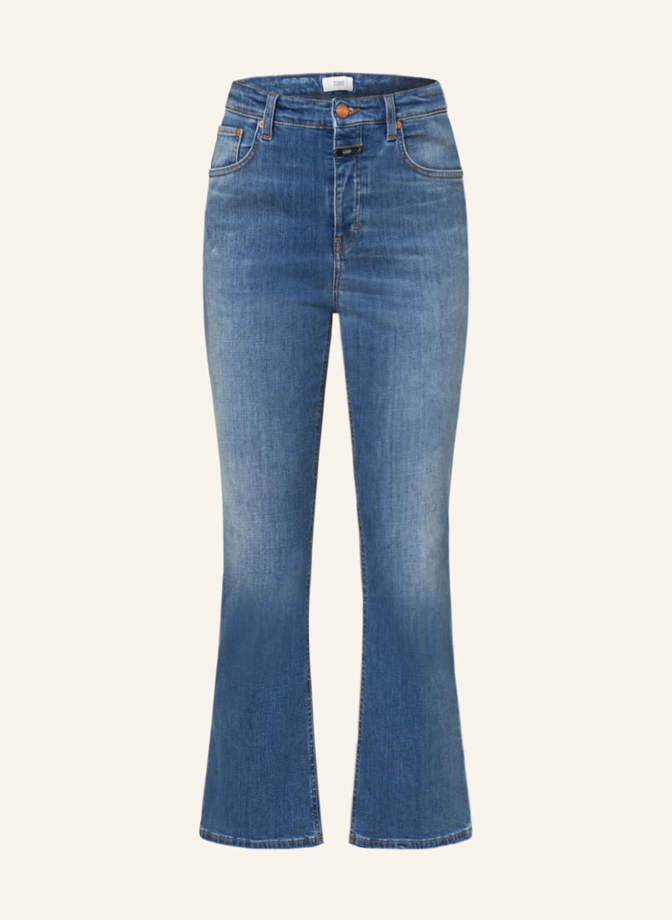 CLOSED Flared Jeans HI-SUN, Farbe: MBL MID BLUE (Bild 1)