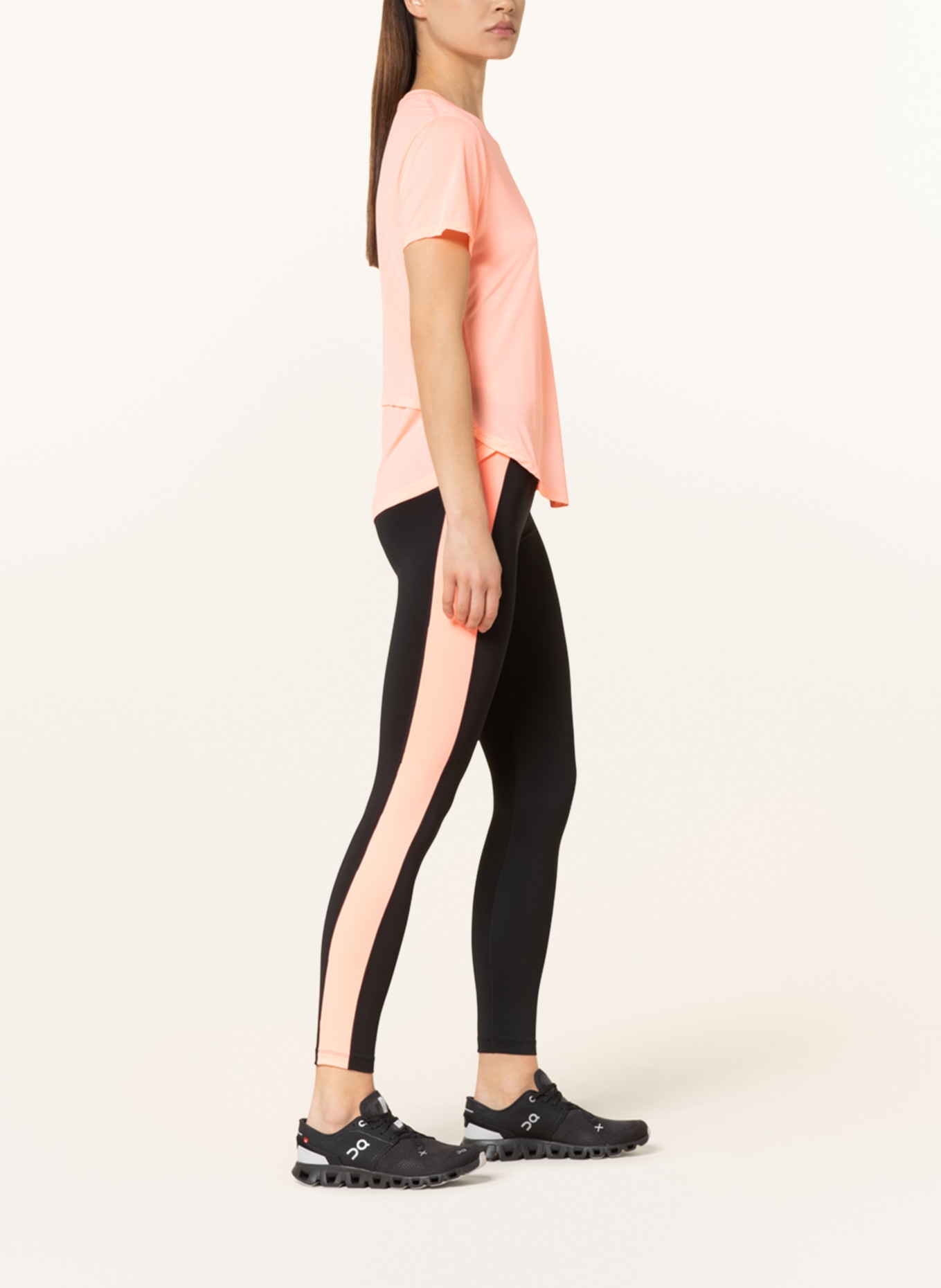 new balance Running tights ACCELERATE in black neon orange