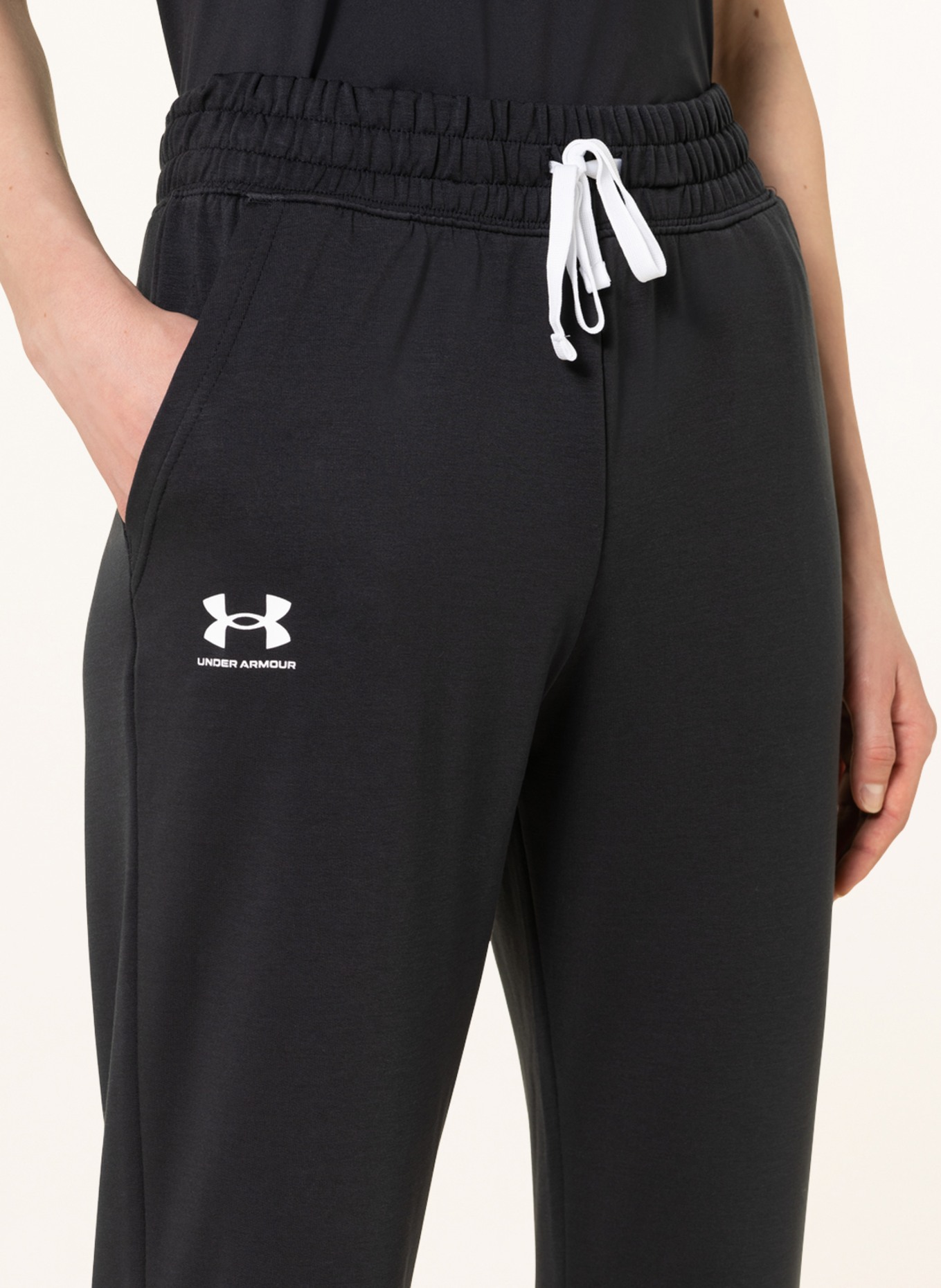 UNDER ARMOUR Training pants RIVAL in black