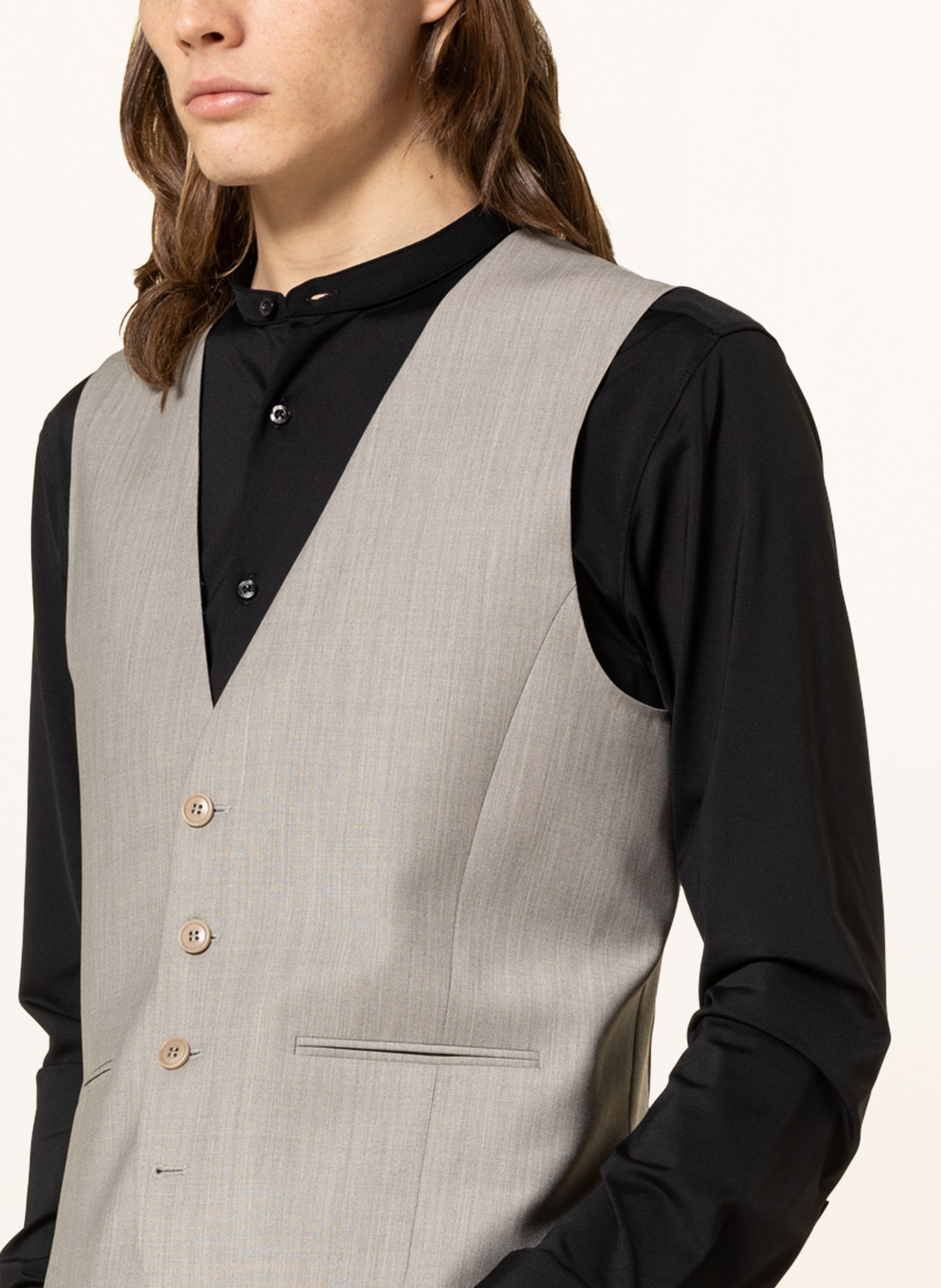 DRYKORN Suit vest MALMO extra slim fit, Color: 1700 BRAUN (Image 5)