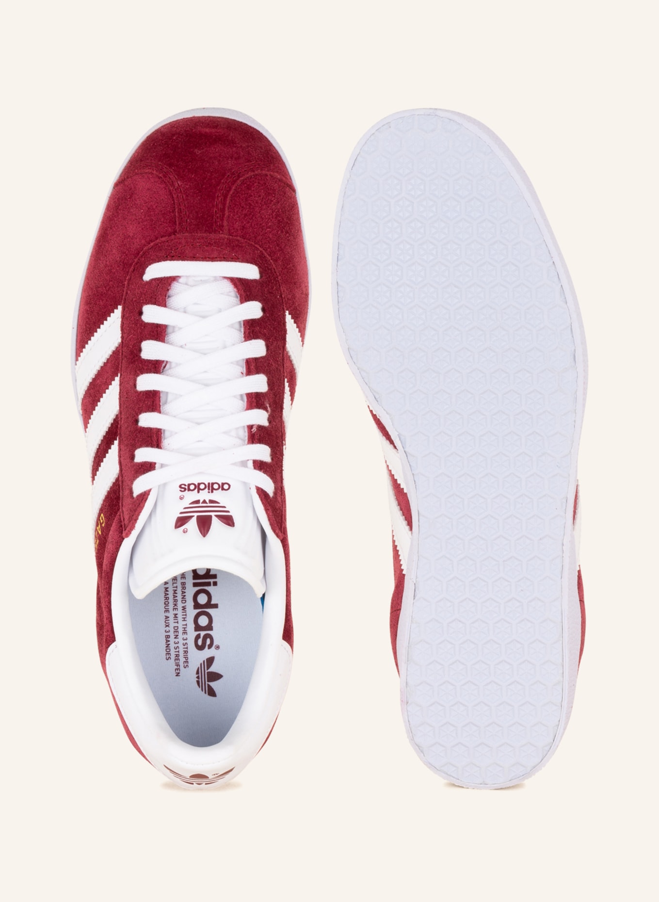 adidas Originals Sneaker GAZELLE, Farbe: DUNKELROT (Bild 5)
