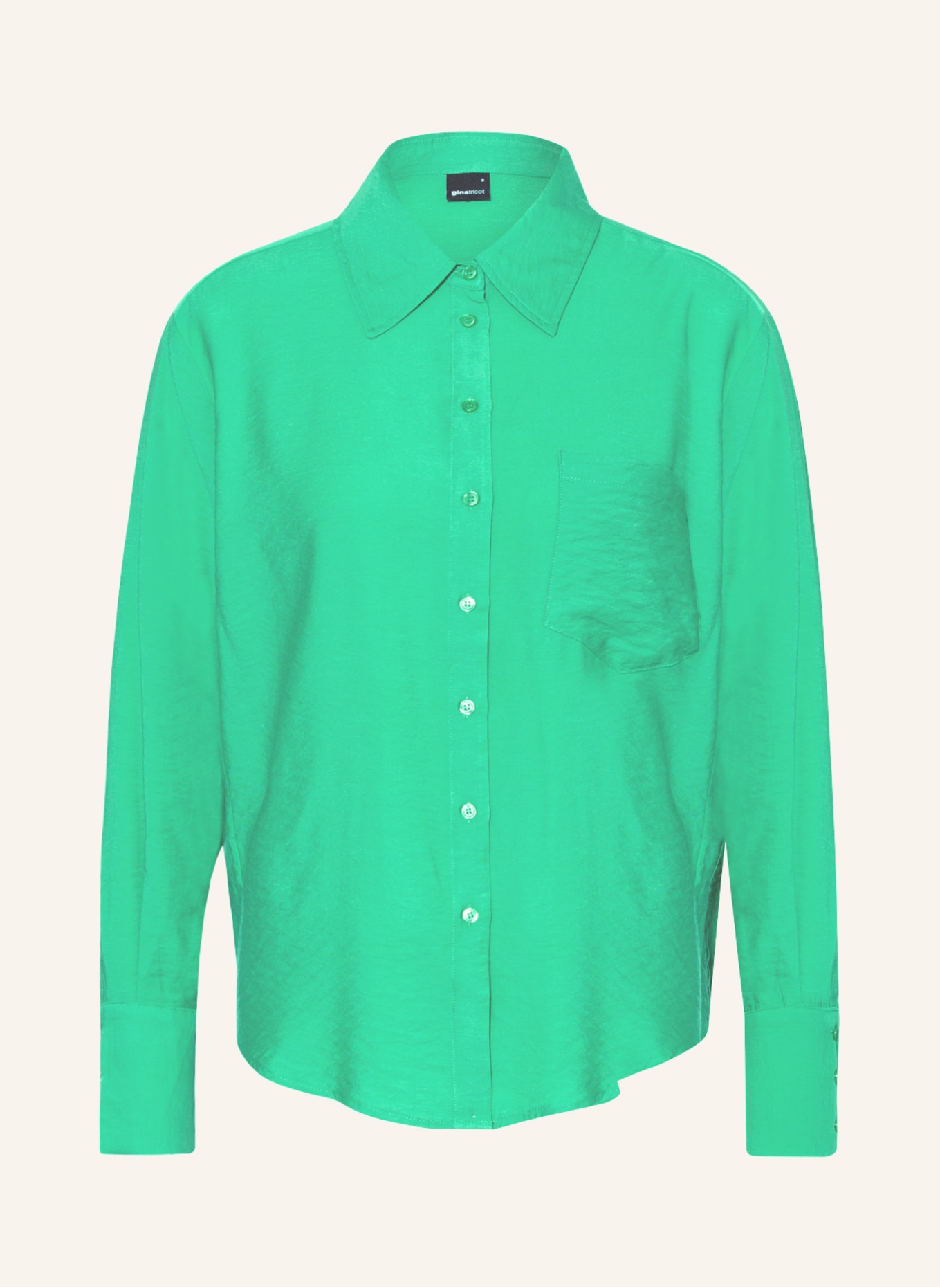 gina tricot Shirt blouse MANUELLA, Color: GREEN (Image 1)