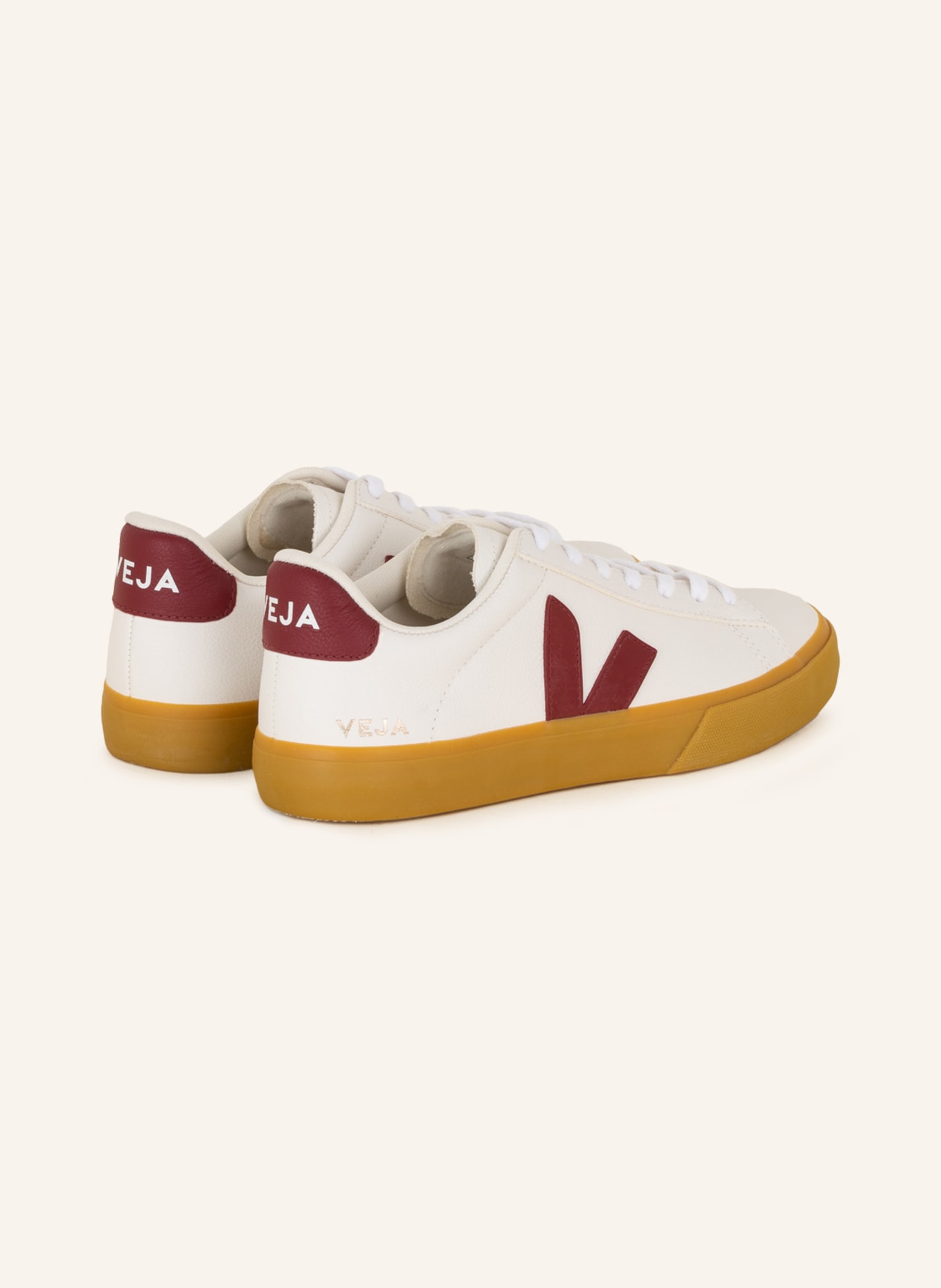 VEJA Sneakers CAMPO, Color: WHITE/ DARK RED (Image 2)