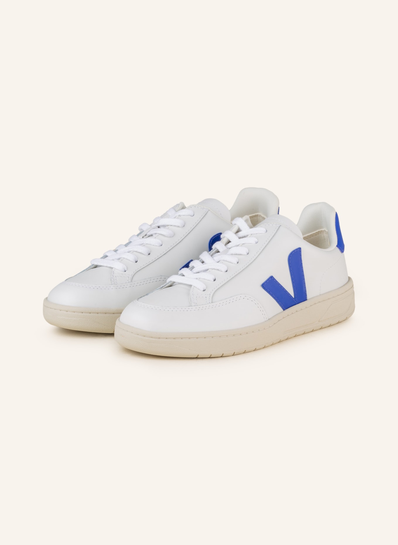 VEJA Sneakers V-12, Color: WHITE/ BLUE (Image 1)
