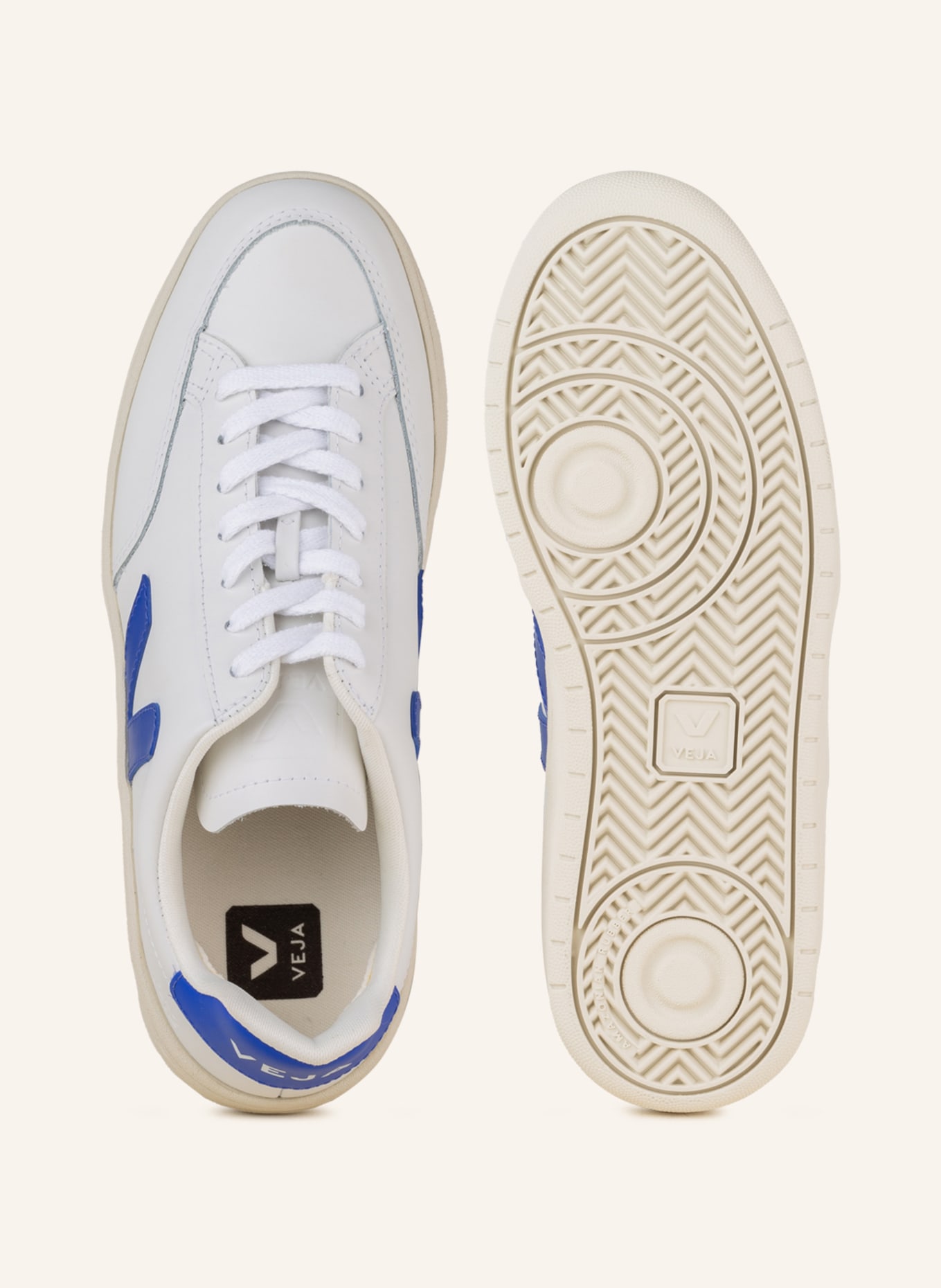 VEJA Sneakers V-12, Color: WHITE/ BLUE (Image 5)